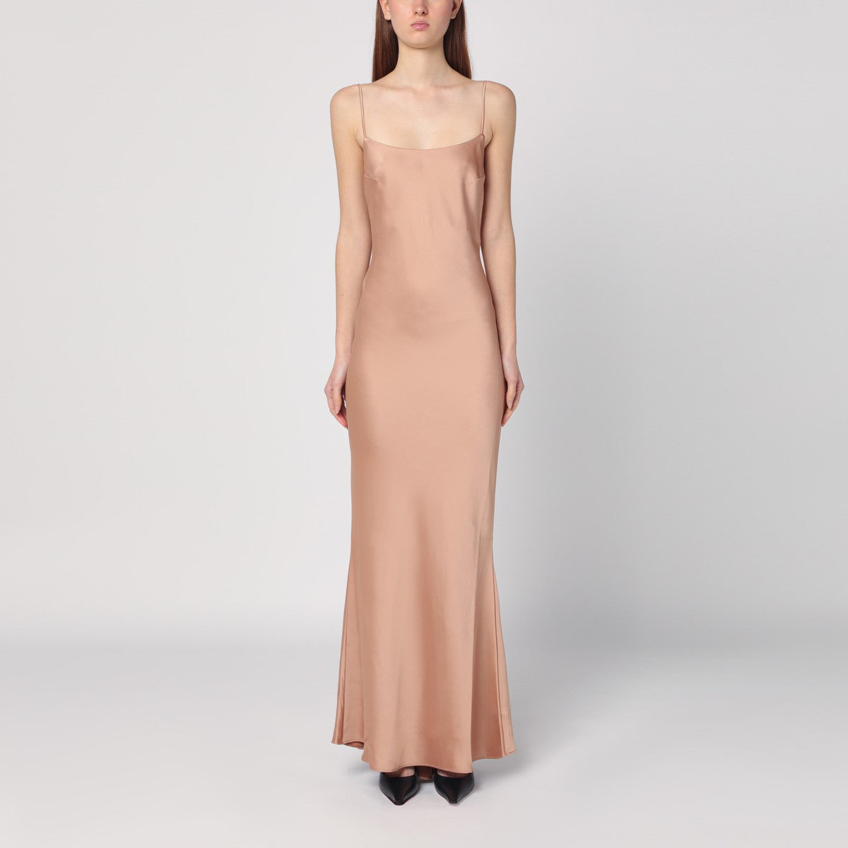 The Andamane THE ANDAMANE Light pink dress with back draping