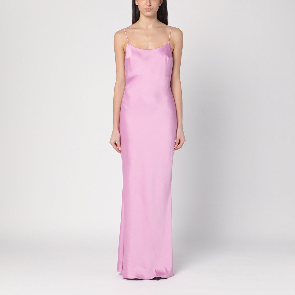 The Andamane The Andamane Peony colour dress with back draping