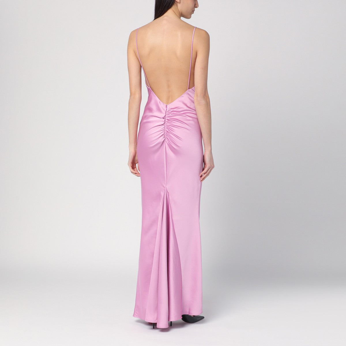 The Andamane The Andamane Peony colour dress with back draping