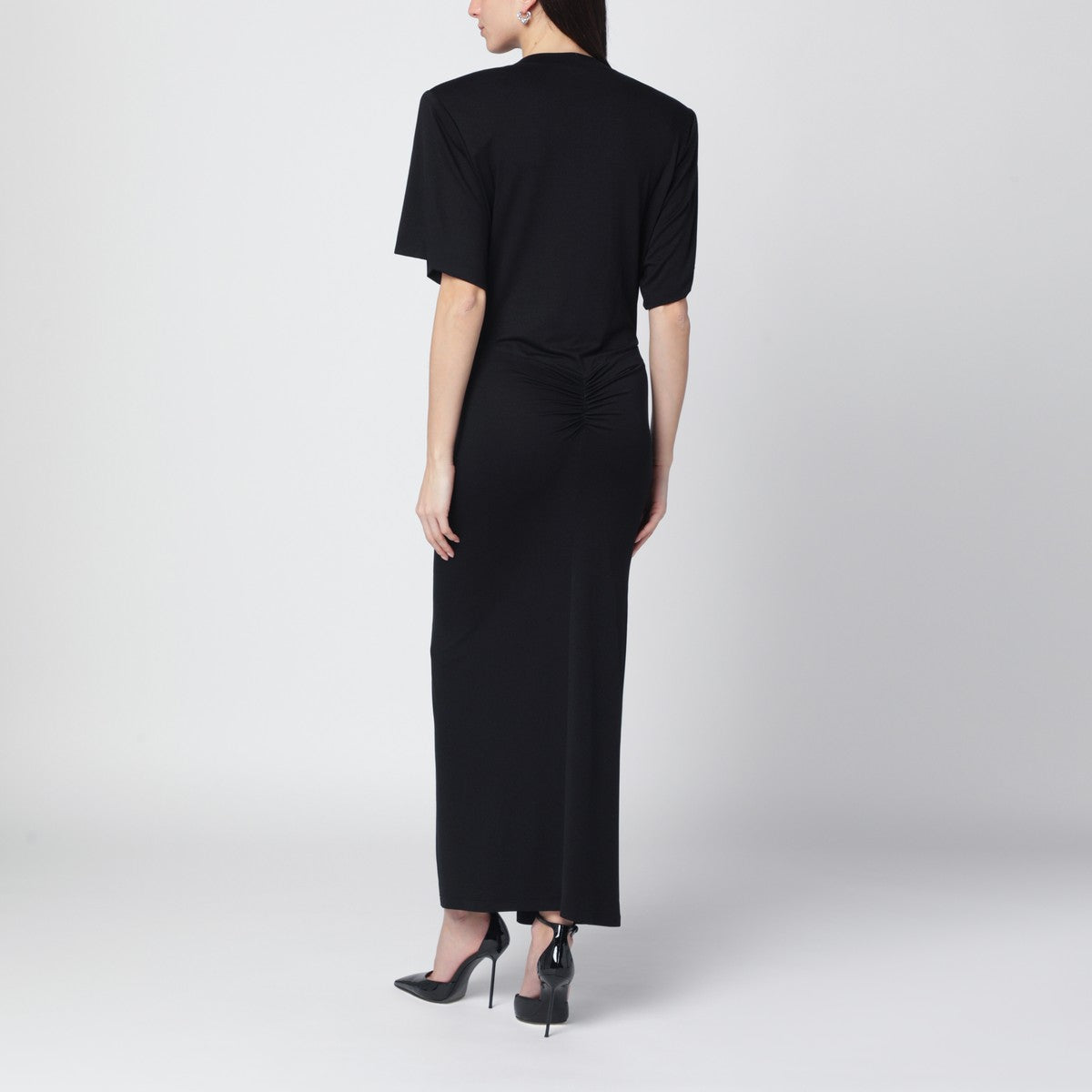 The Andamane The Andamane Black Lennox midi dress