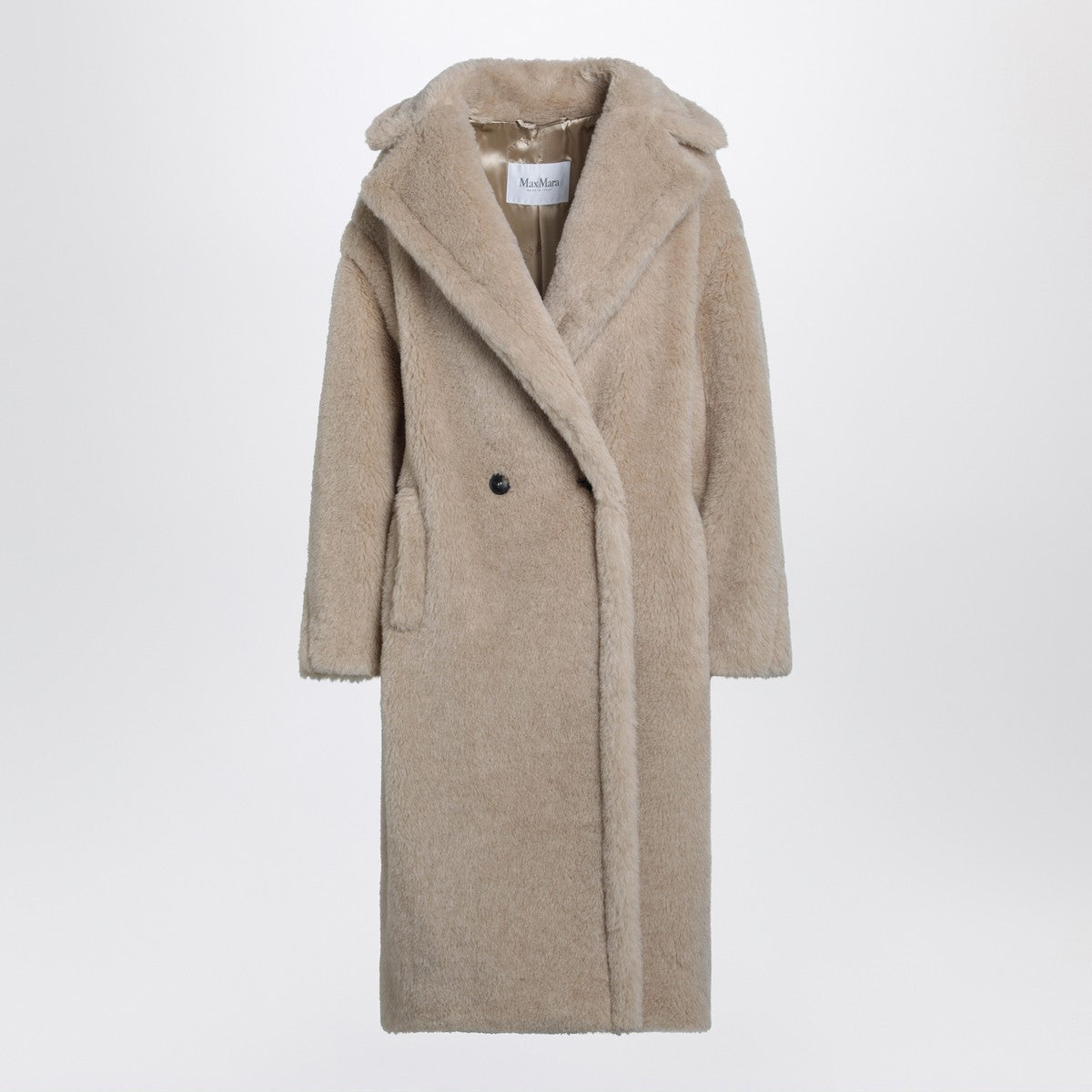 Max Mara Max Mara Light beige Teddy Bear Icon Coat in alpaca and wool