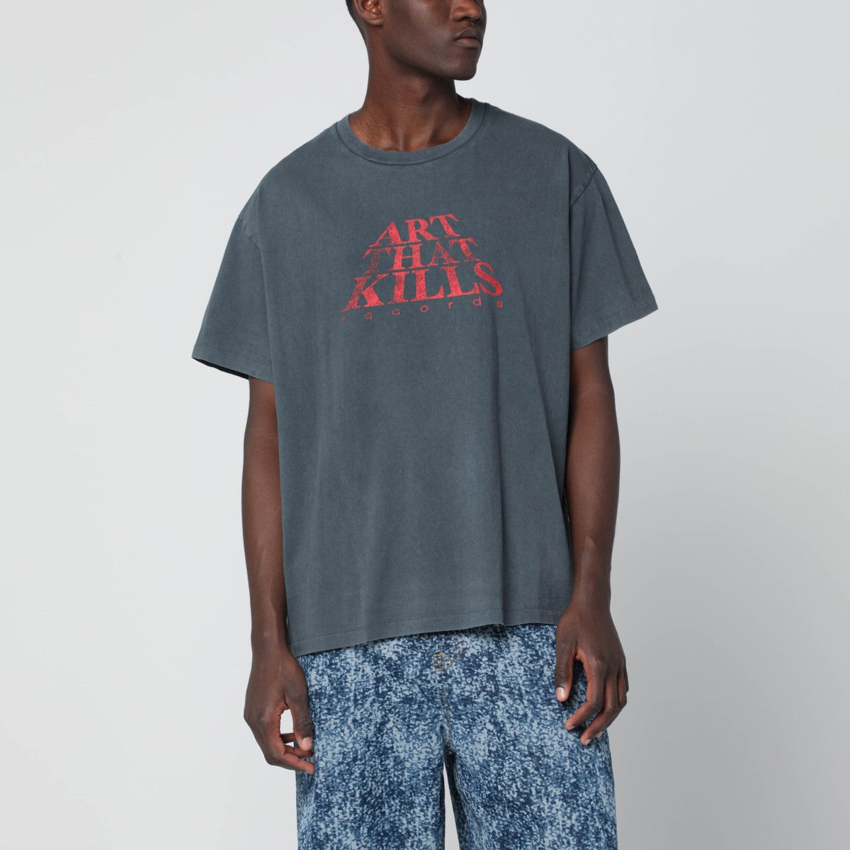 Gallery Dept. Gallery Dept. Black The Force Logo vintage-effect T-shirt