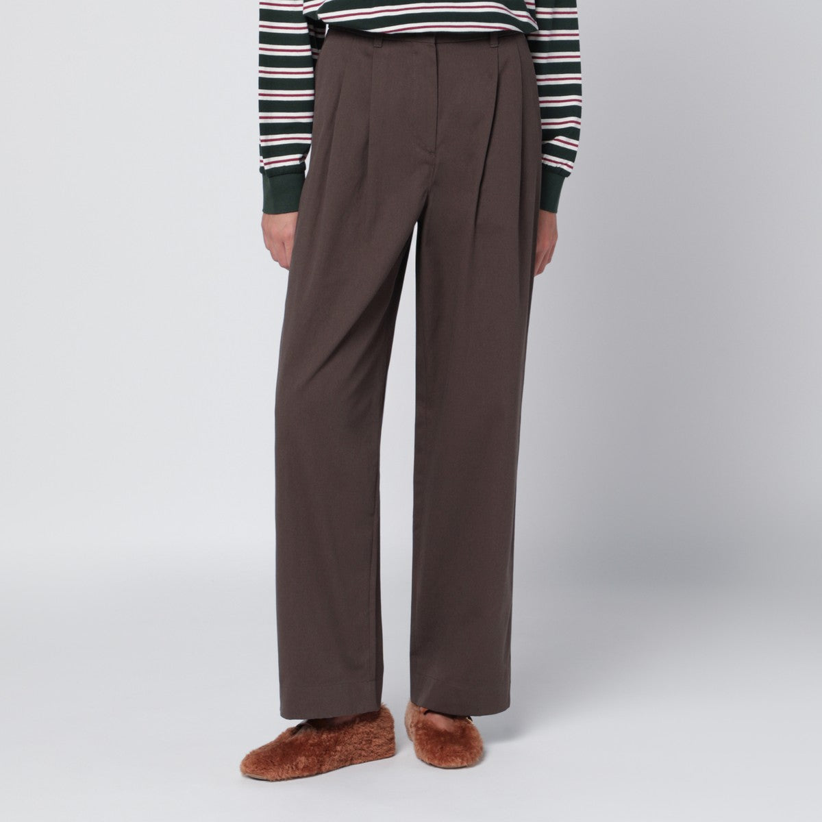 Dunst Dunst Brown cotton trousers