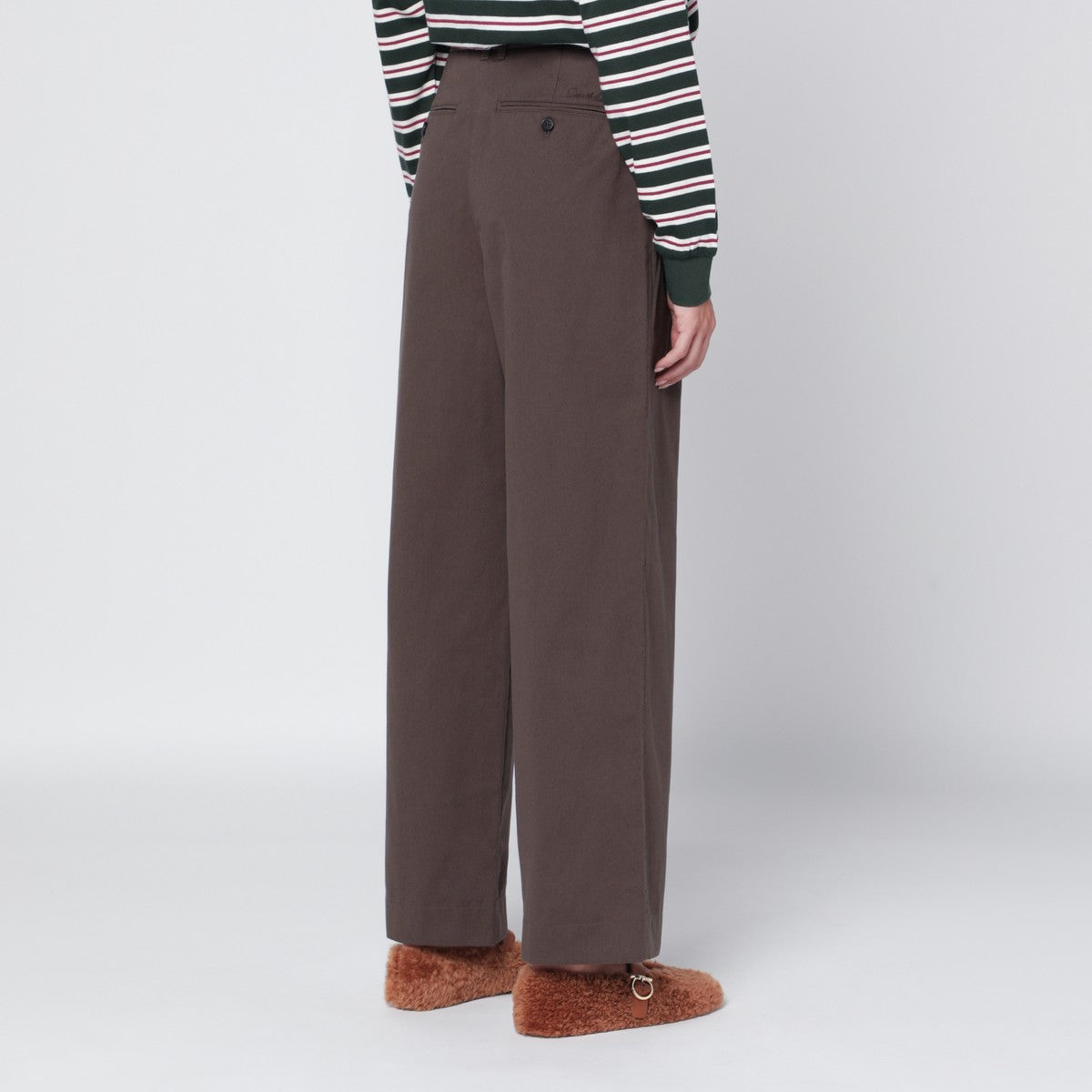 Dunst Dunst Brown cotton trousers