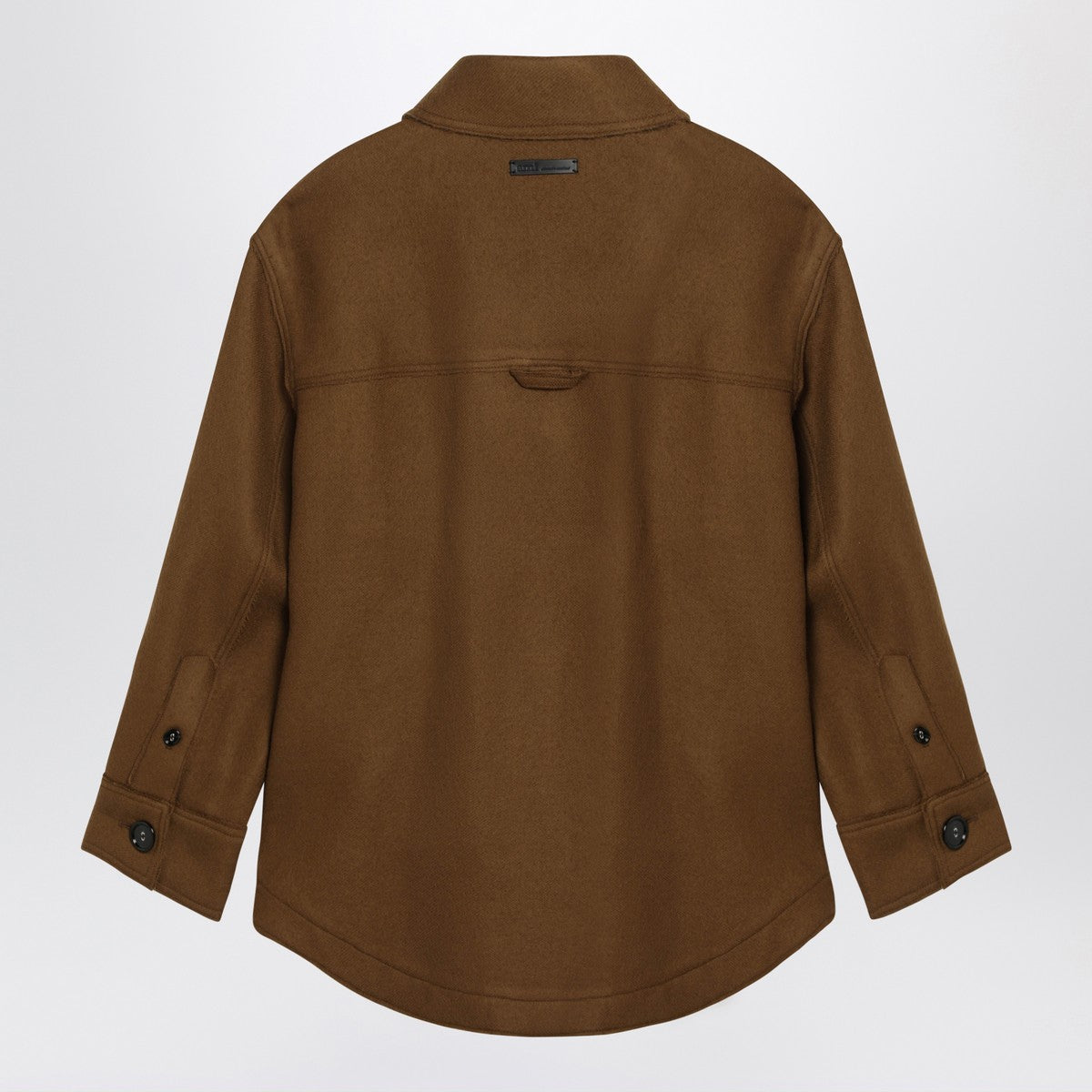 Ami Paris Ami Paris Hazelnut wool shirt with pockets