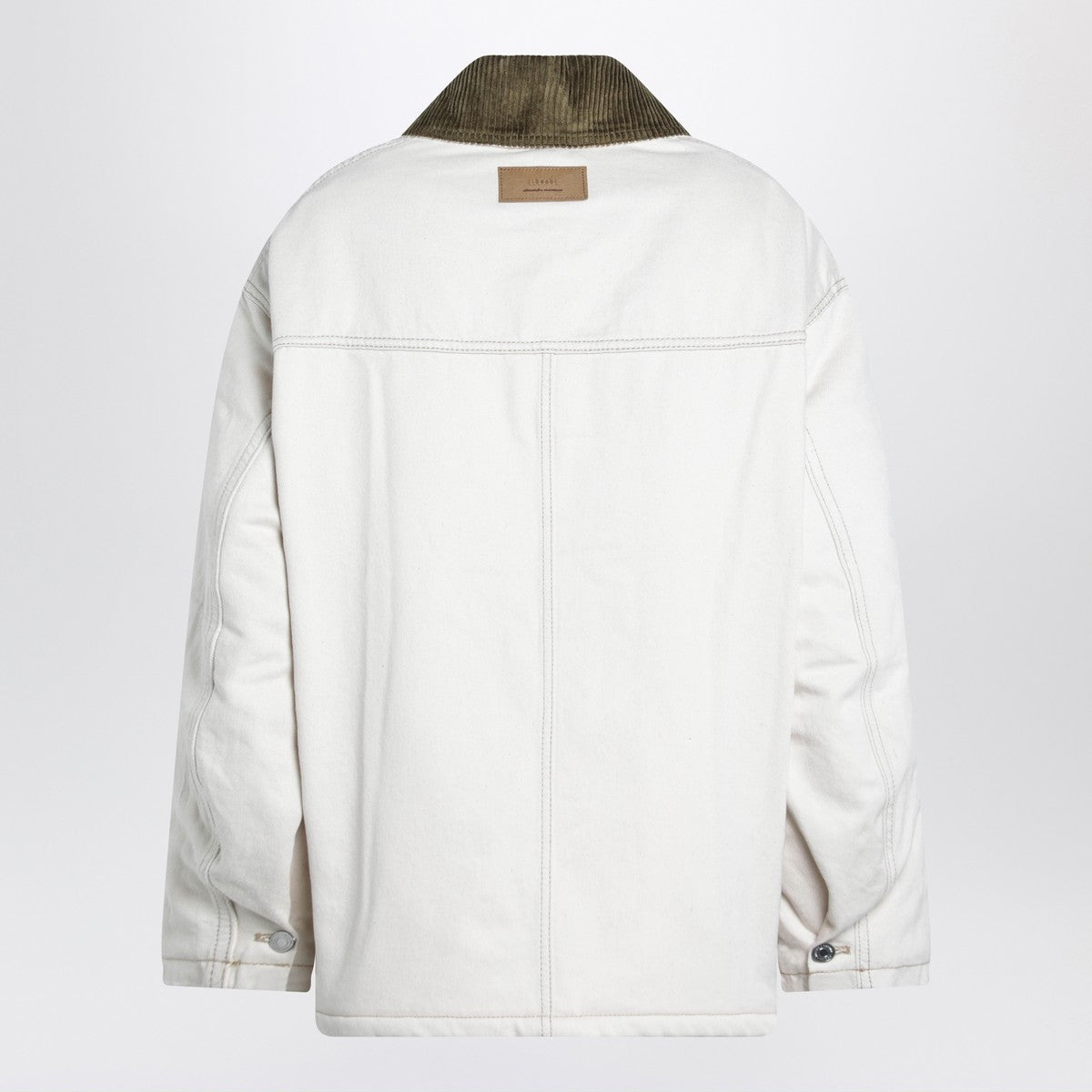 Ami Paris Ami Paris Ivory padded worker cotton jacket