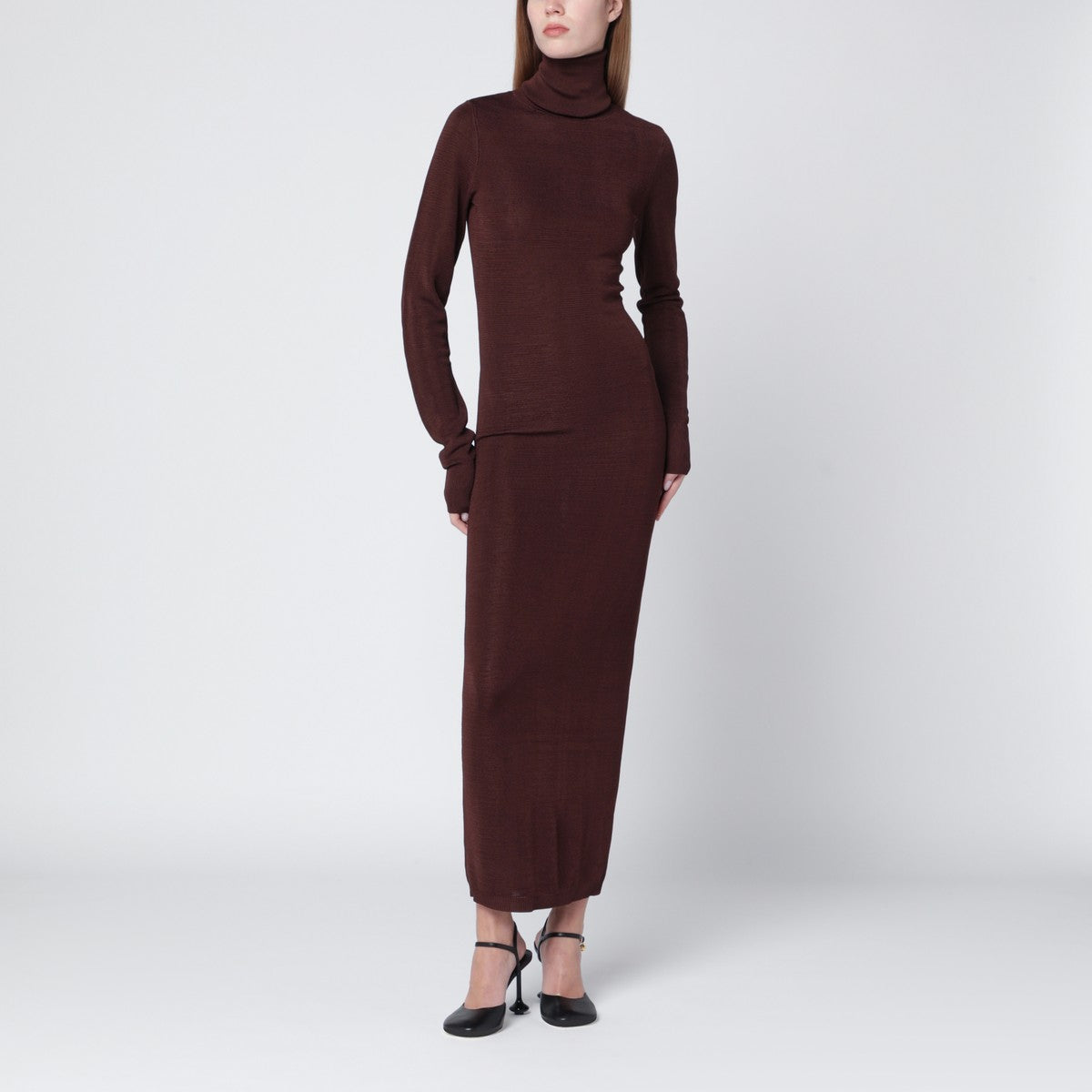 Entire Studios Entire Studios Brown turtleneck dress