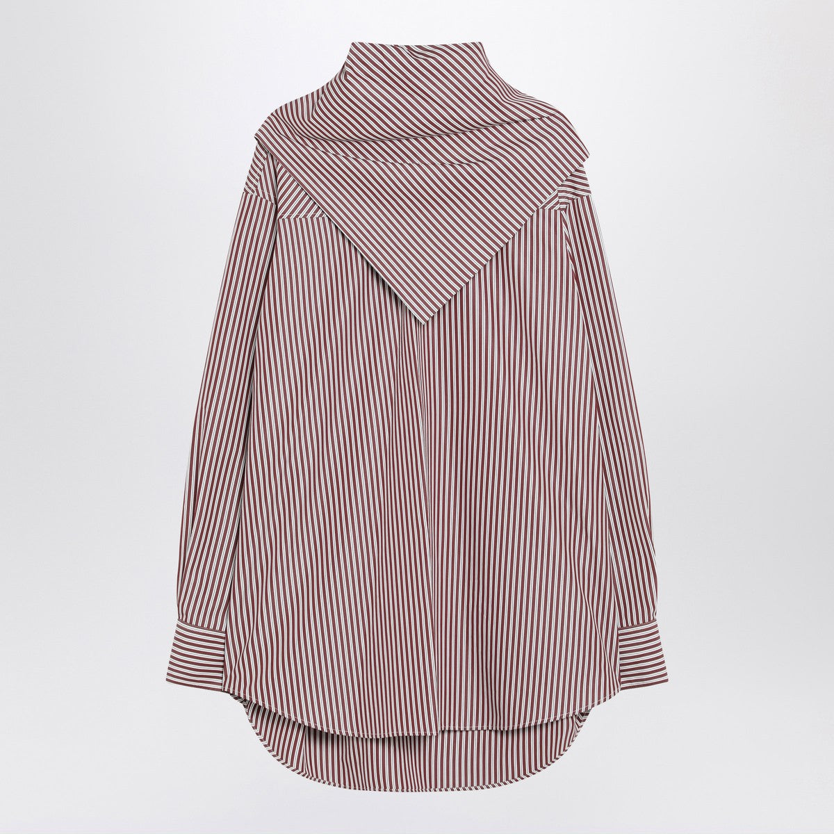 Ami Paris Ami Paris Cherry-coloured striped bandana shirt