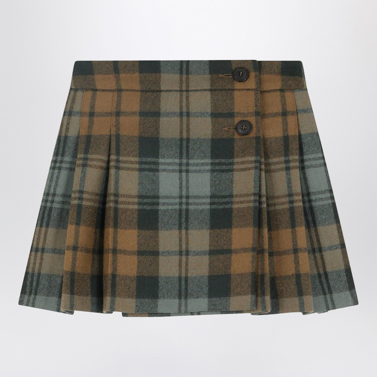 Bonpoint Bonpoint Talissa kilt skirt in wool with check pattern