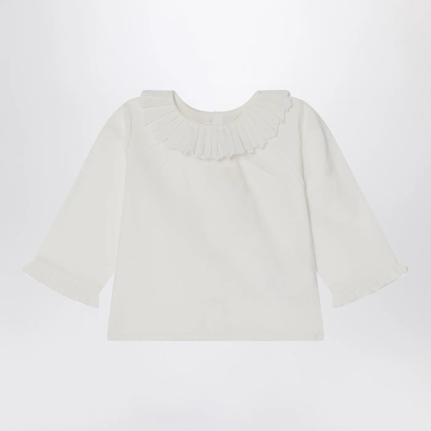 Bonpoint Bonpoint White Joliette blouse with ruffles