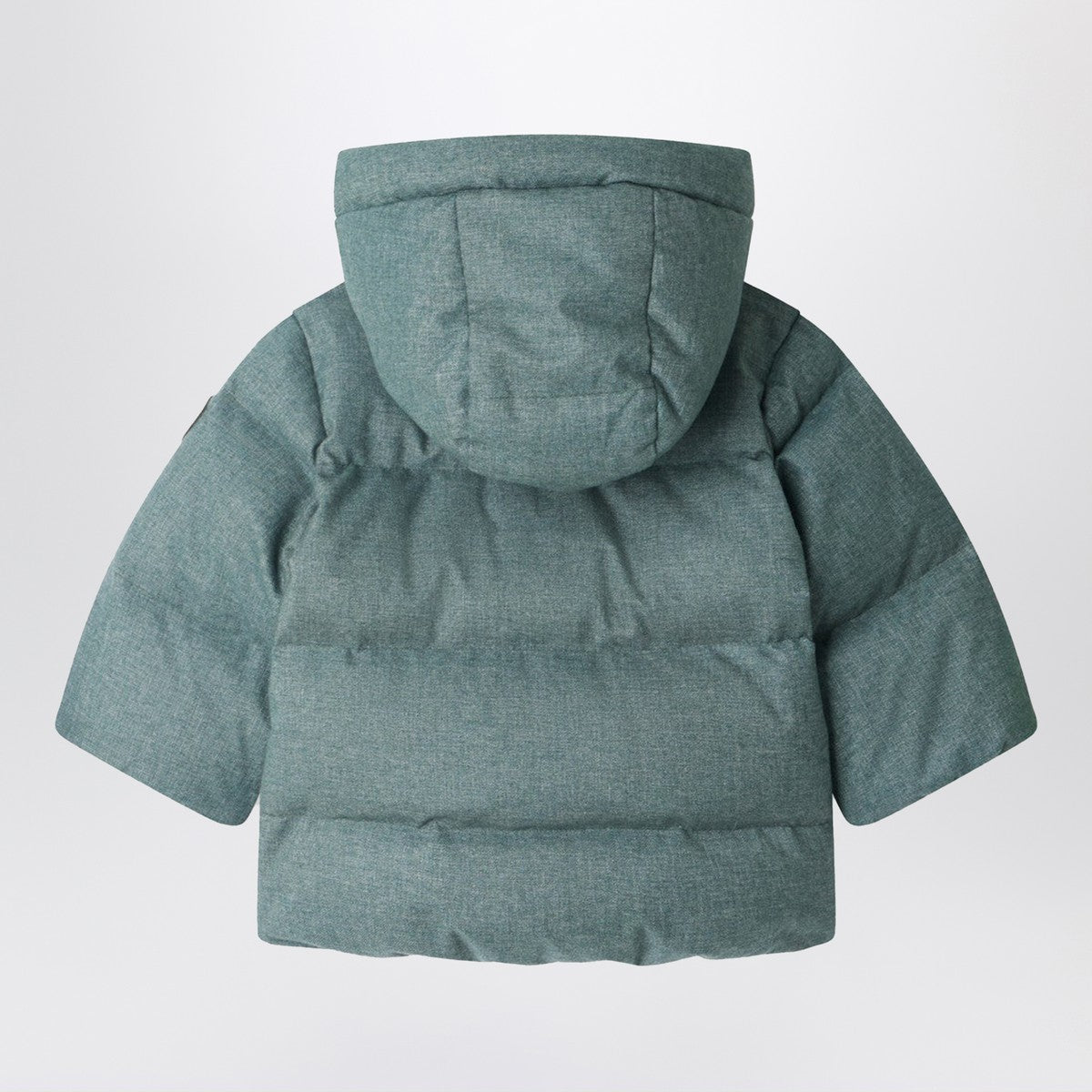 Bonpoint Bonpoint Bozen teal zip-up down jacket