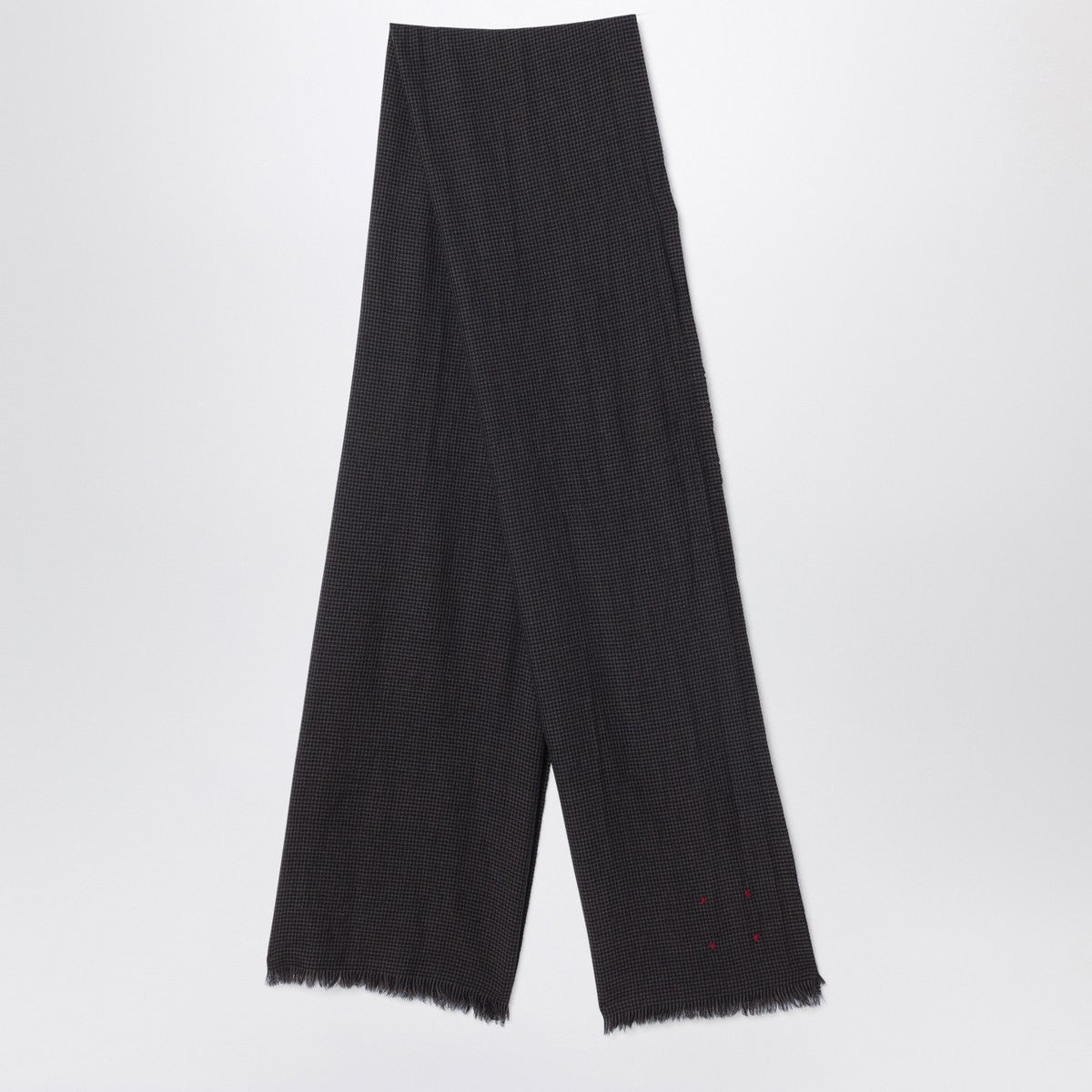 Destin Destin Black/beige check wool scarf