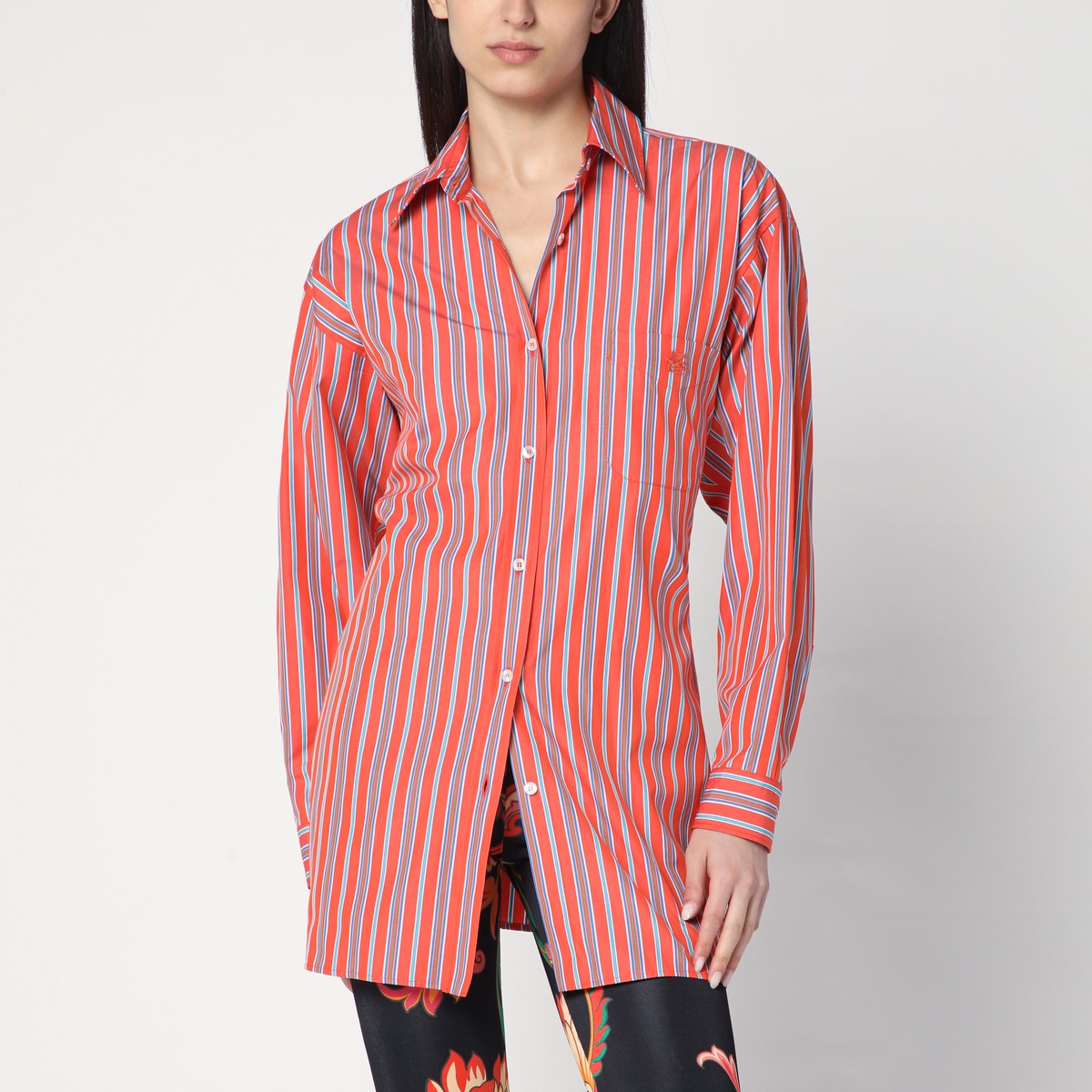 Etro ETRO Striped shirt with knotted detail