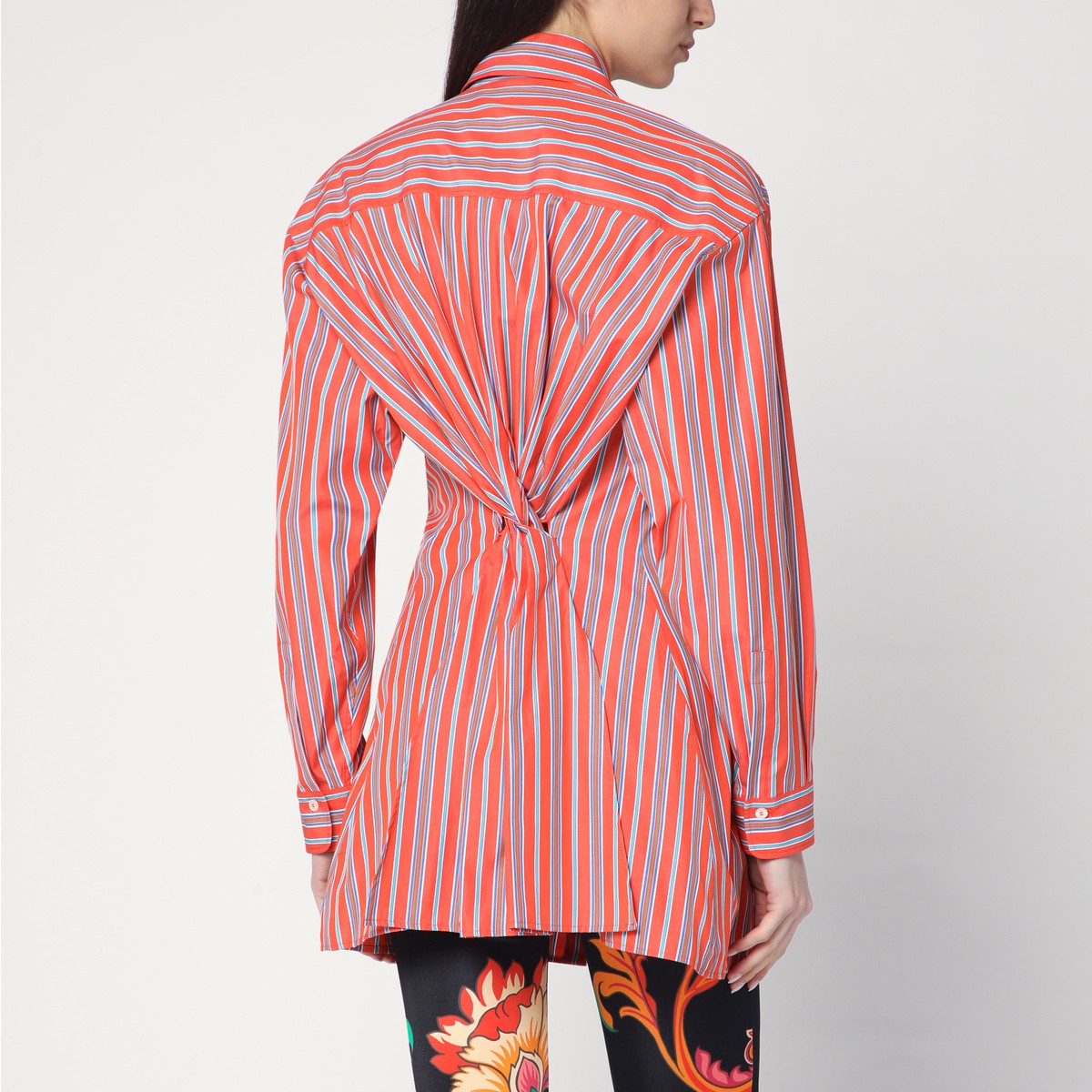 Etro ETRO Striped shirt with knotted detail