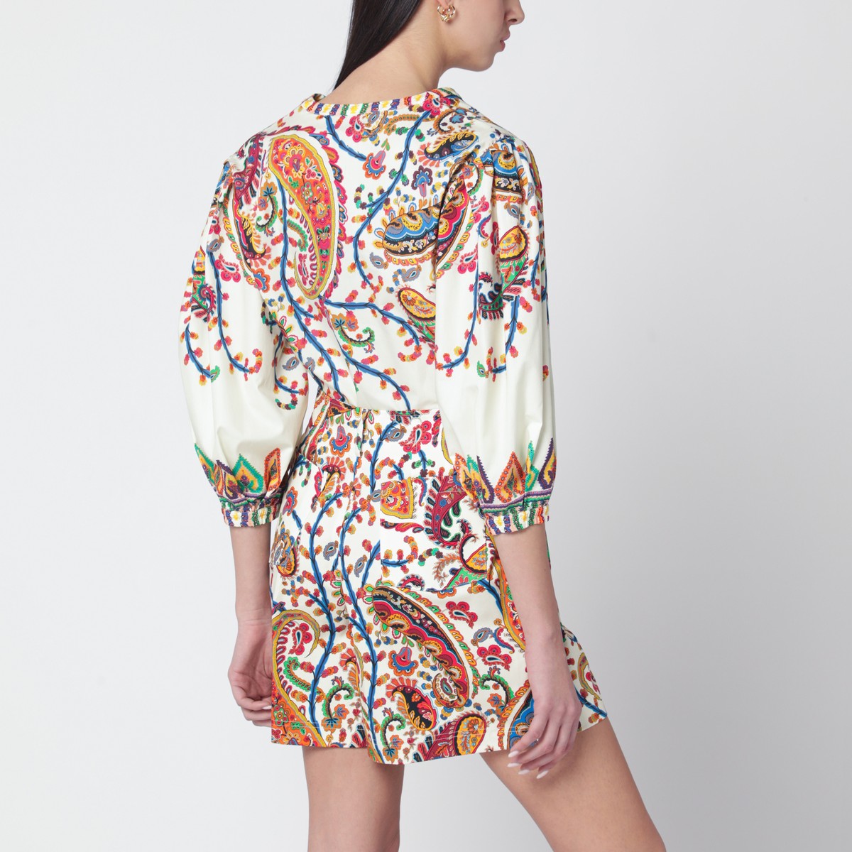 Etro ETRO White blouse with Paisley print