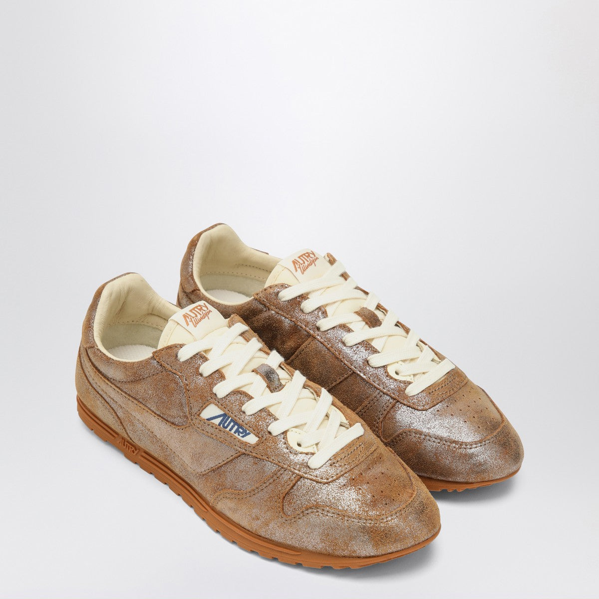 Autry AUTRY Brown/metallic ivory Windspin sneaker