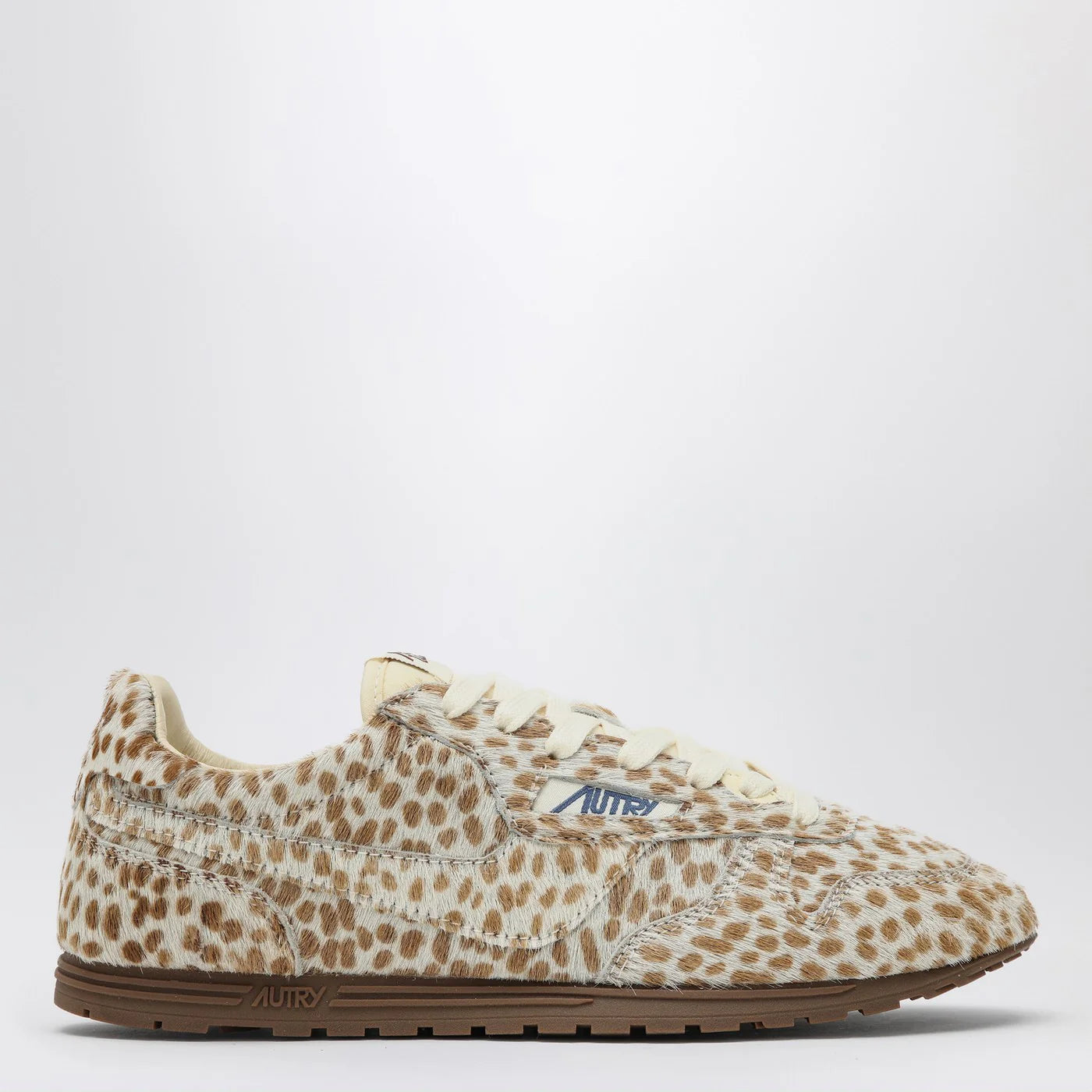 AUTRY Windspin sneakers in animalier pony skin