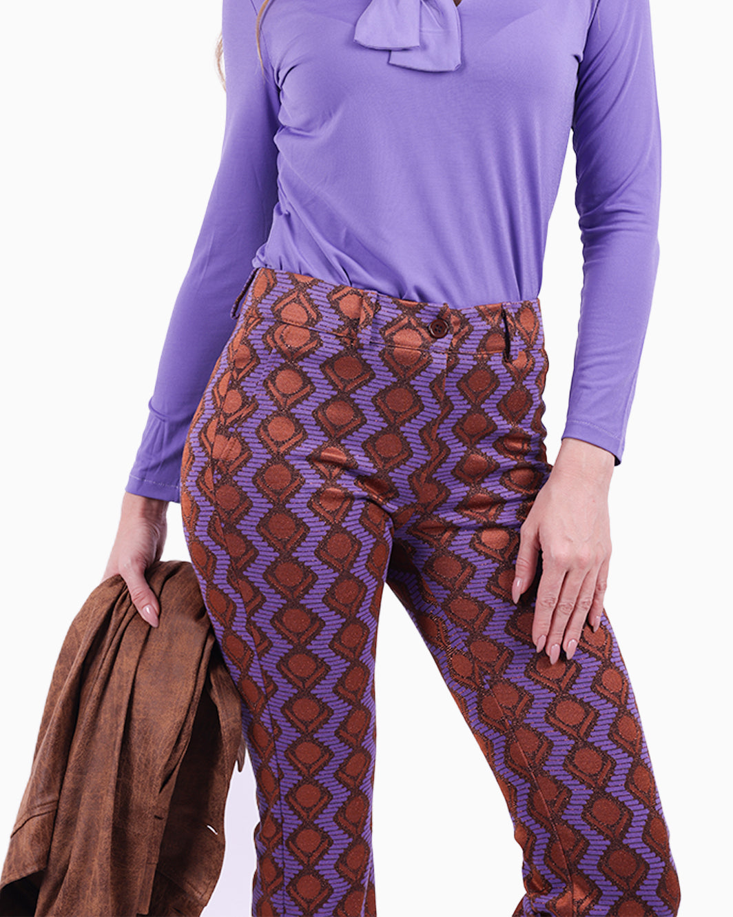 Siste’s Jacquard Trousers – Designer Women’s Pants
