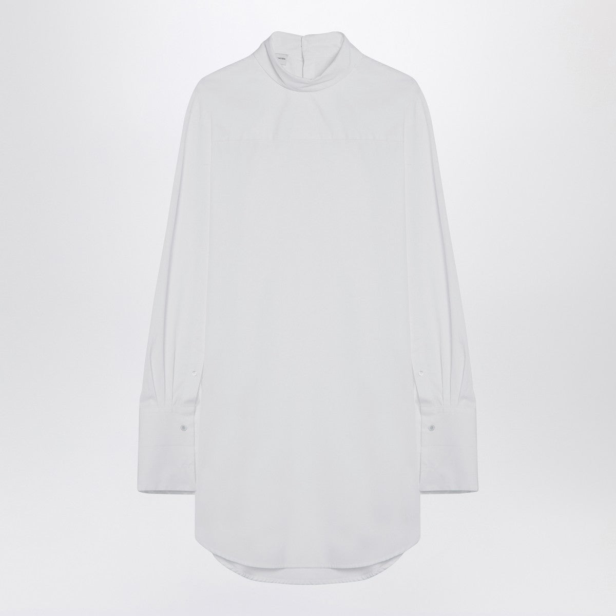 Dries Van Noten Dries Van Noten White popeline turtleneck shirt