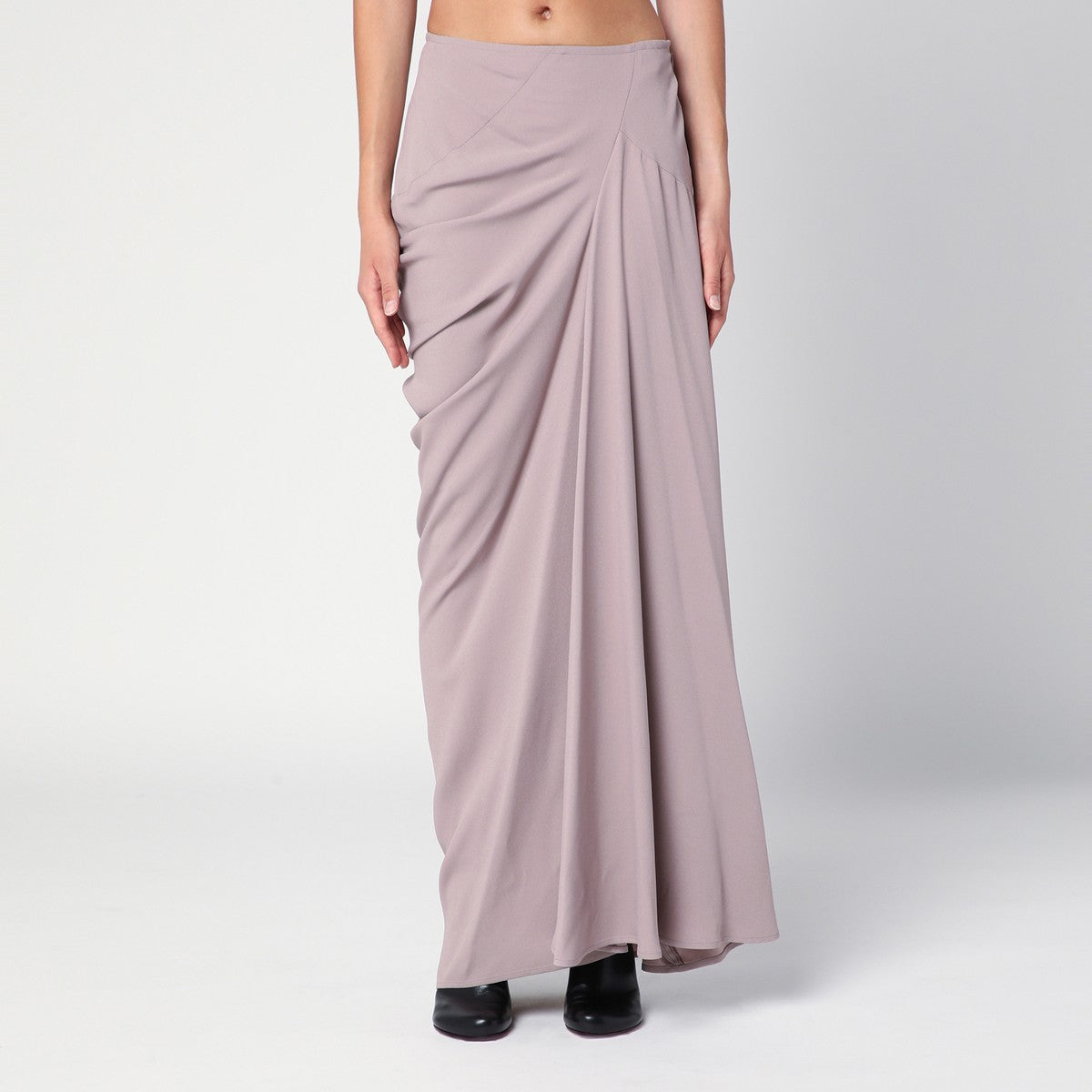 Dries Van Noten Dries Van Noten Pink long draped skirt