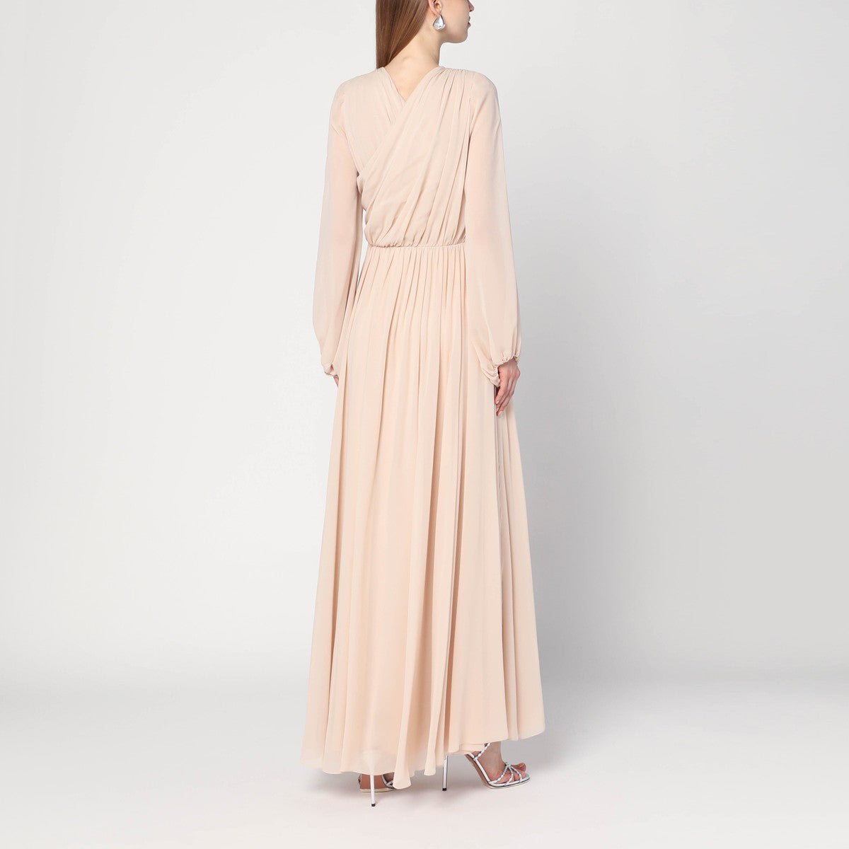 Alberta Ferretti Alberta Ferretti Light pink dress in silk georgette