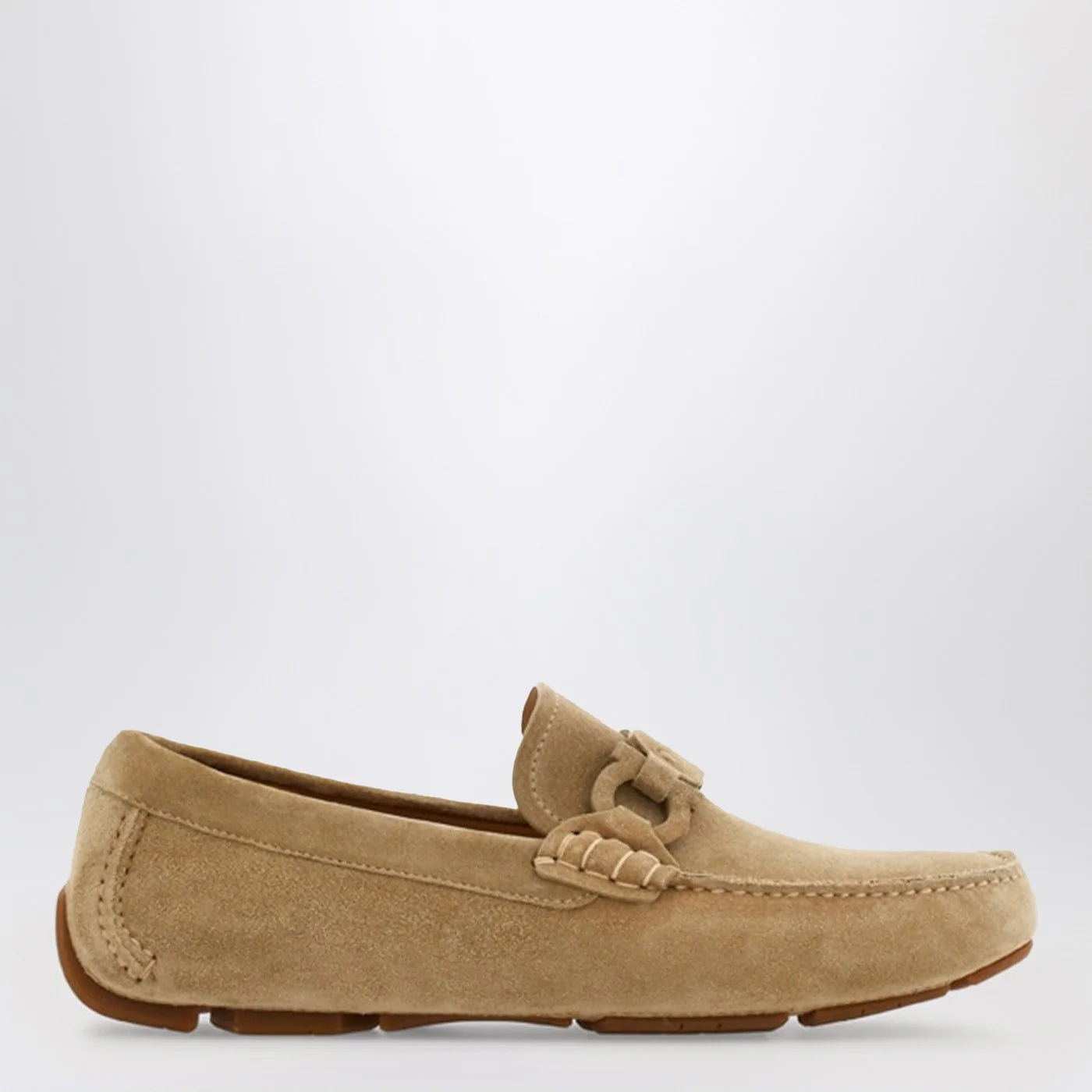 Ferragamo Safari-colored Gancini Driver loafer