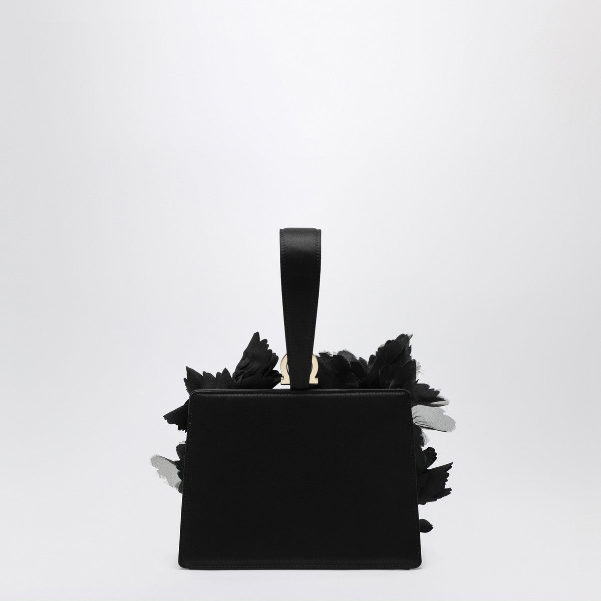 Ferragamo Ferragamo Mini clutch with black flowers