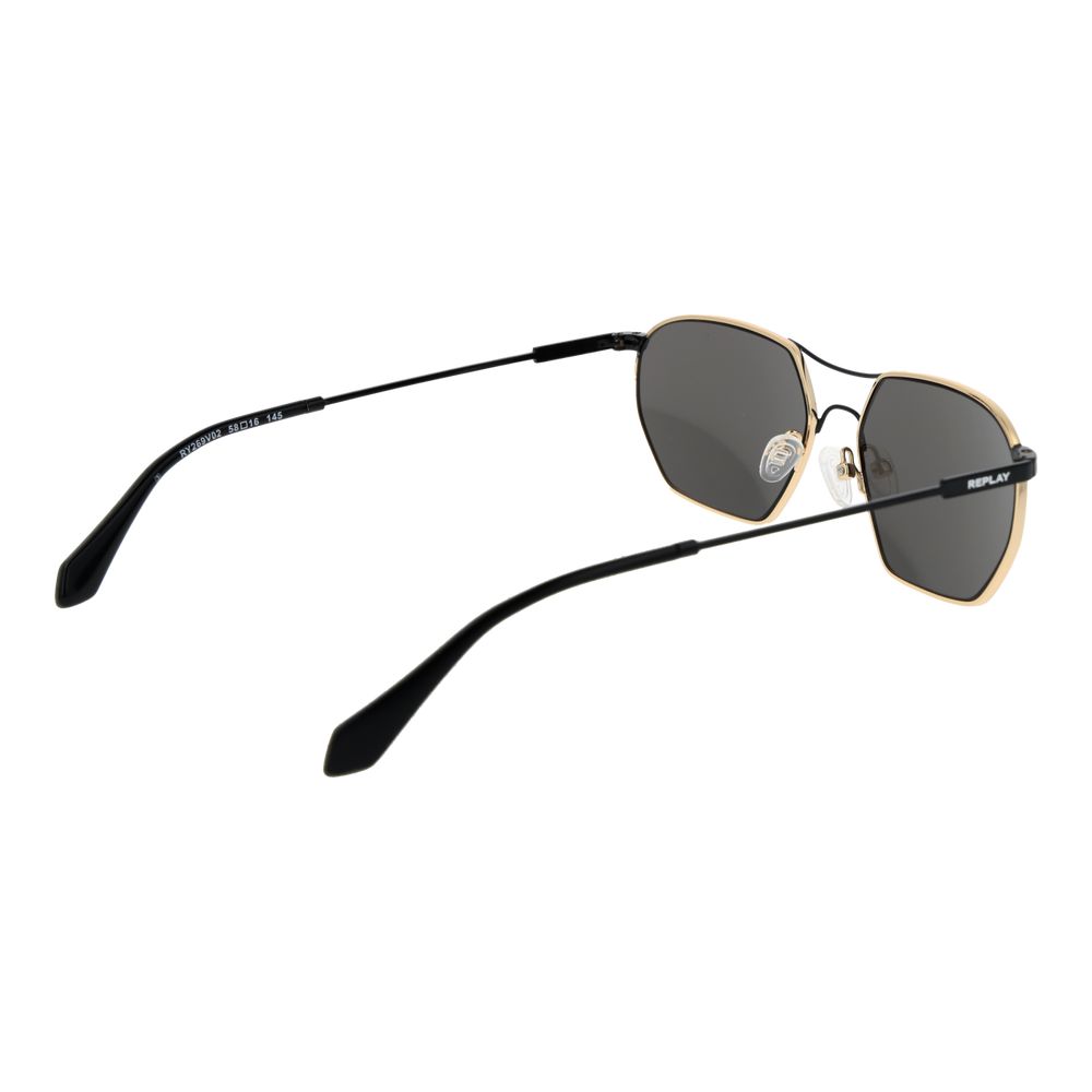 Replay Gold Metal Sunglasses