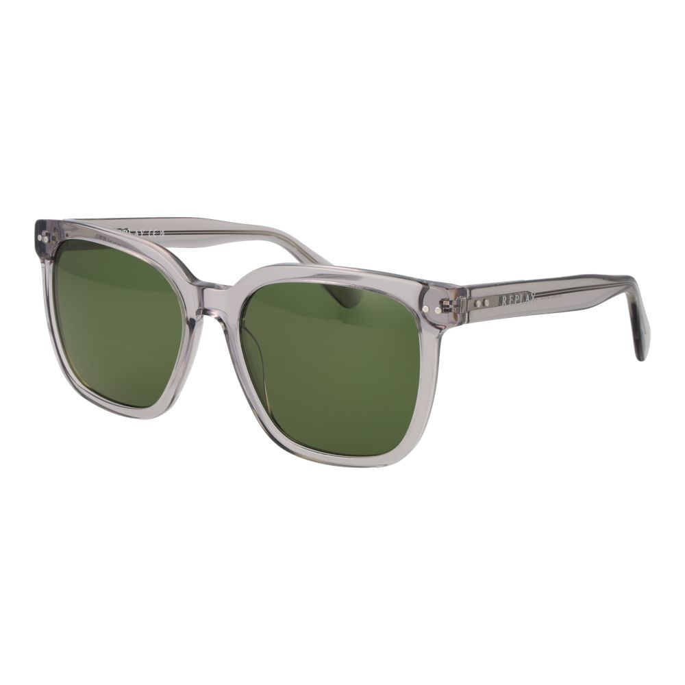 Replay Gray Plastic Sunglasses