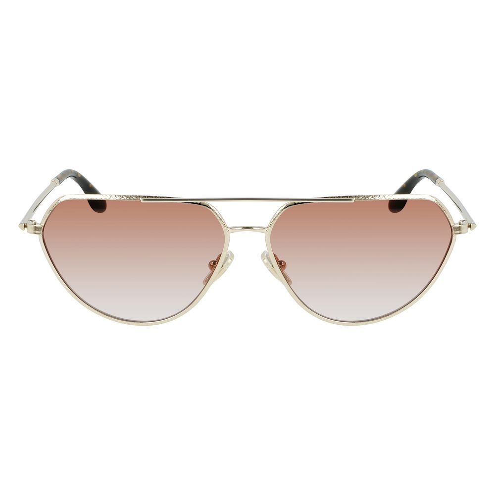 Victoria Beckham Gold Metal Sunglasses