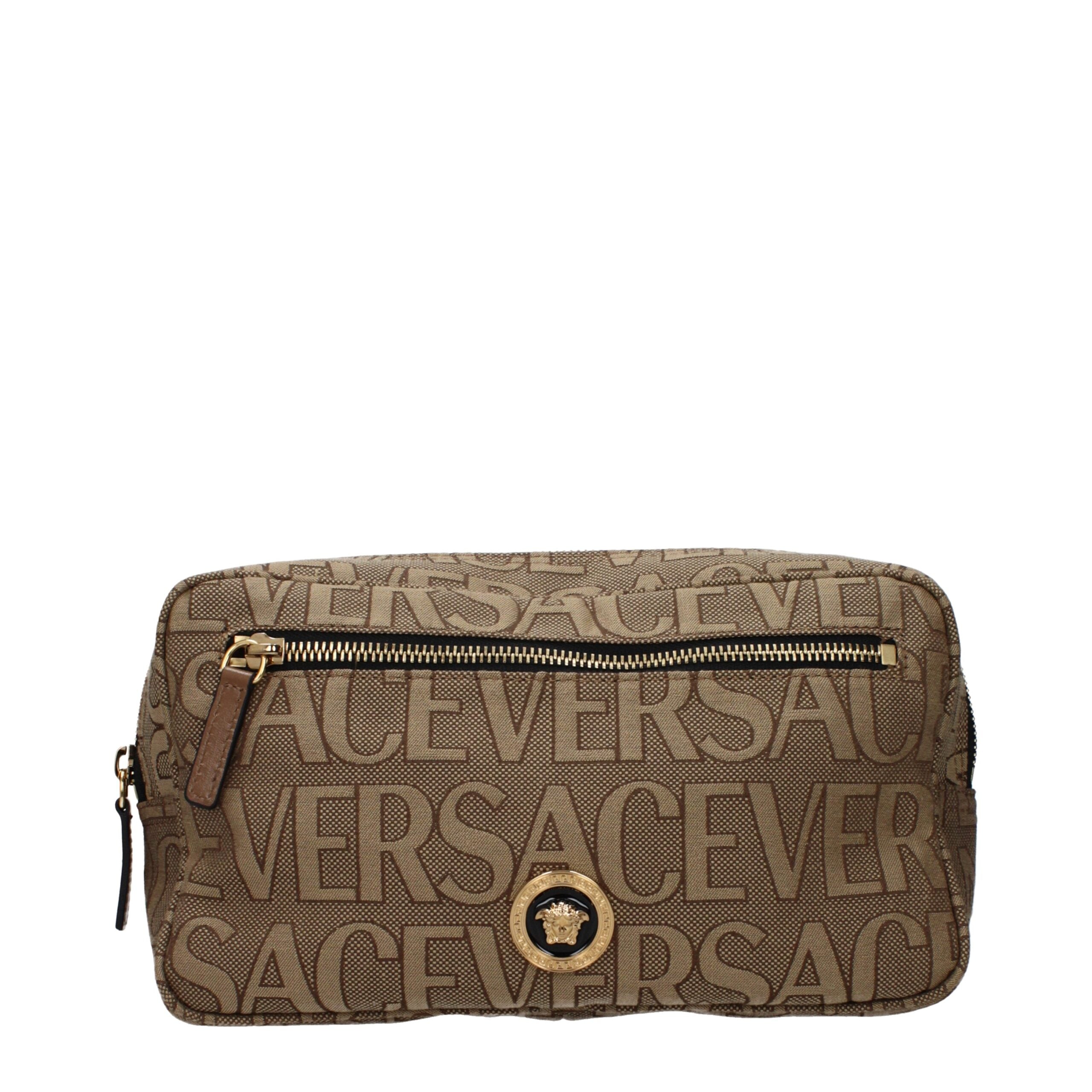 Versace Beige Fabric Backpack