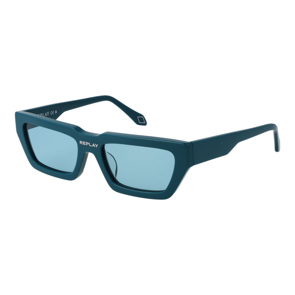 Replay Turquoise Plastic Sunglasses