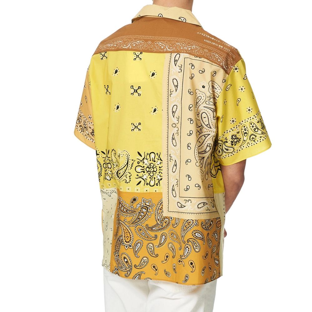 Kenzo Bicolor Cotton Pattern Shirt