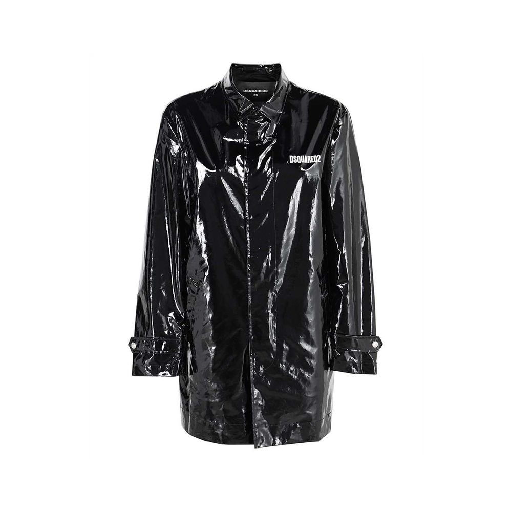Dsquared² Black Polyethylene Coat