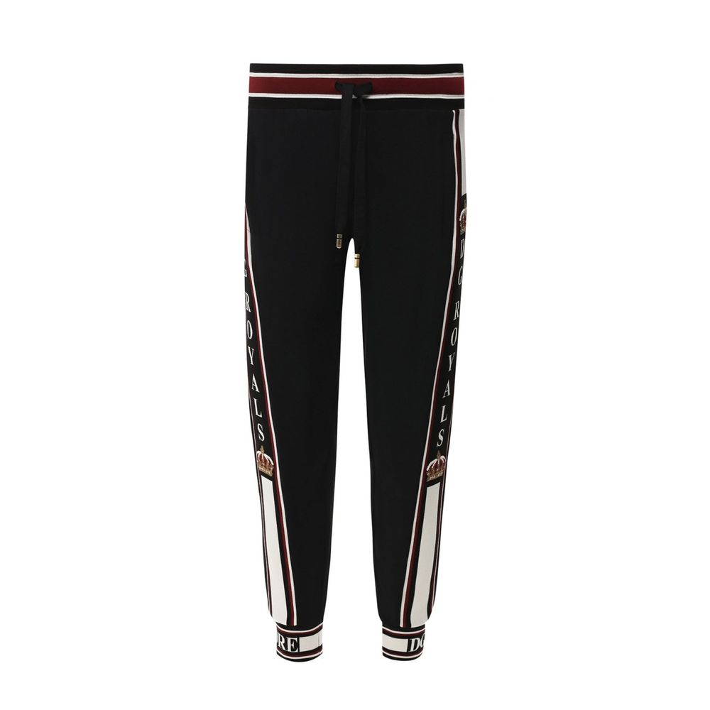 Dolce & Gabbana Black Elastane Joggers (Workout Pants)