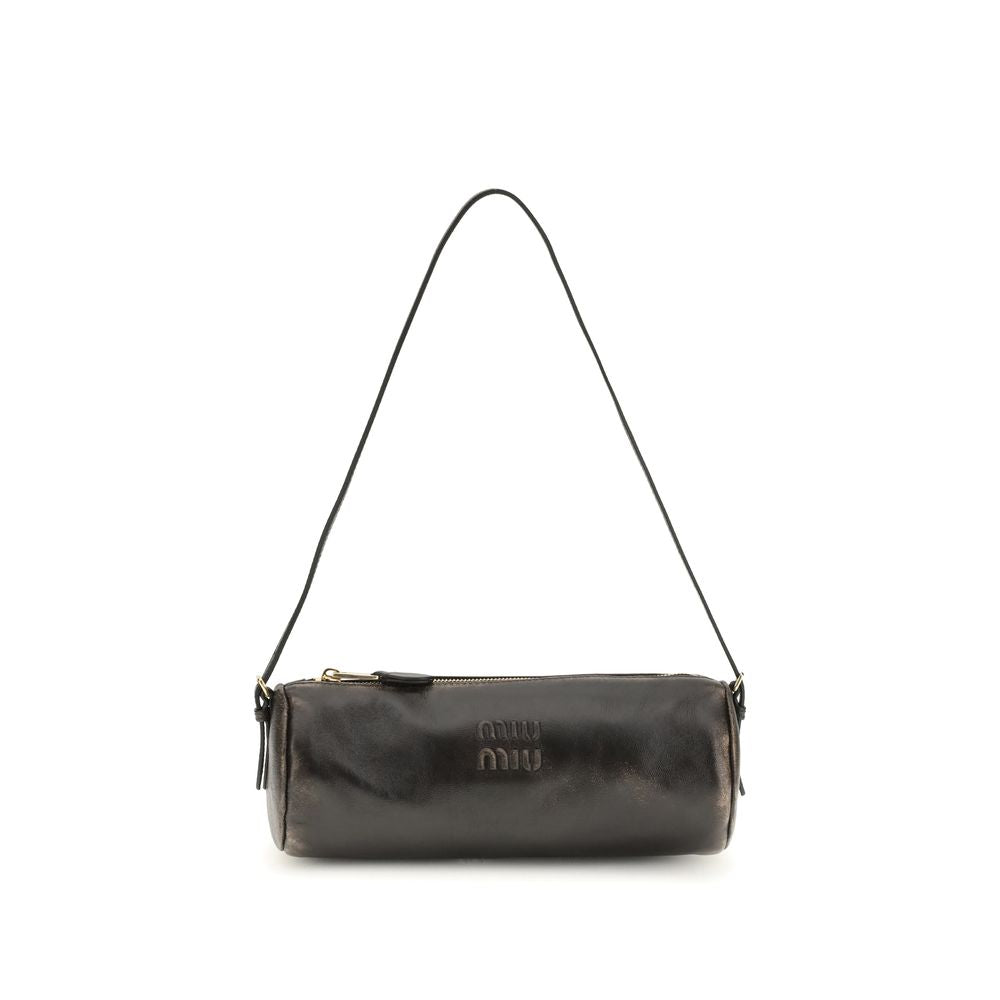 Miu Miu Brown Lamb Leather Shoulder Bag