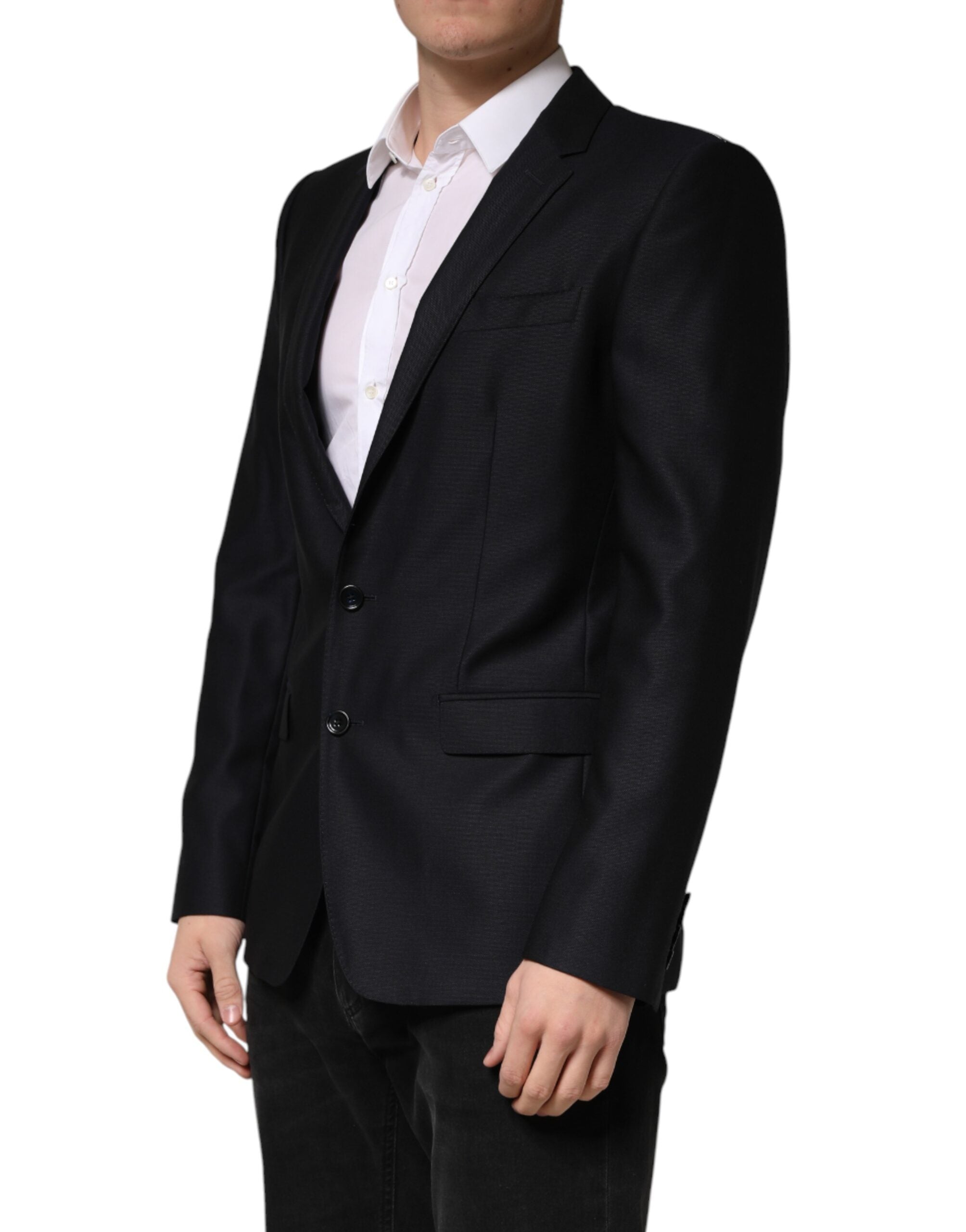 Dolce & Gabbana Black MARTINI Single Breasted Jacket Blazer - Luxe Marca