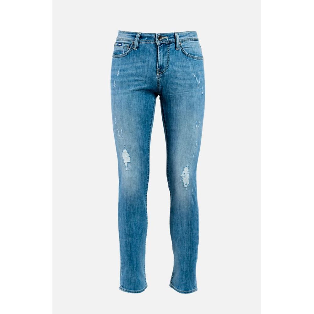 Gas Blue Cotton Jeans Denim