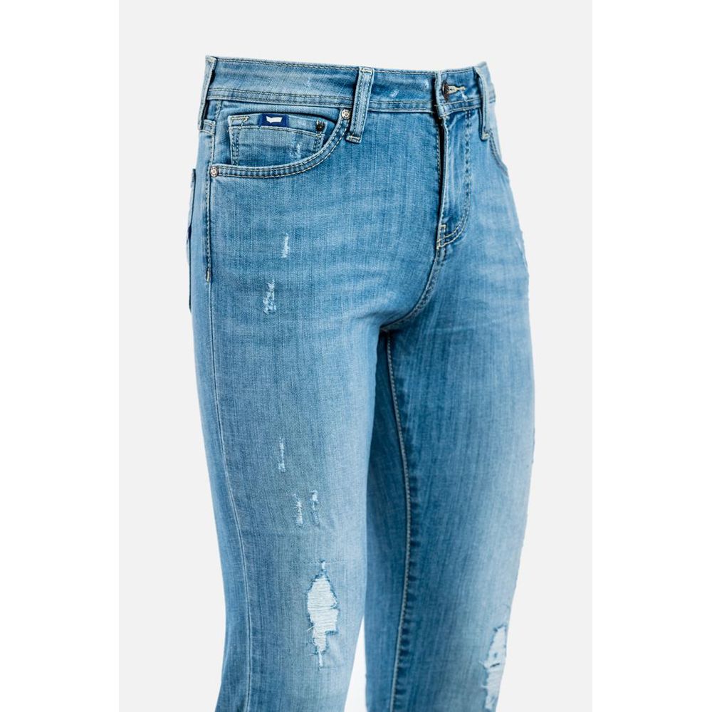 Gas Blue Cotton Jeans Denim