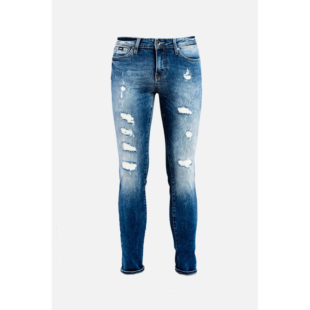 Gas Blue Cotton Jeans Denim