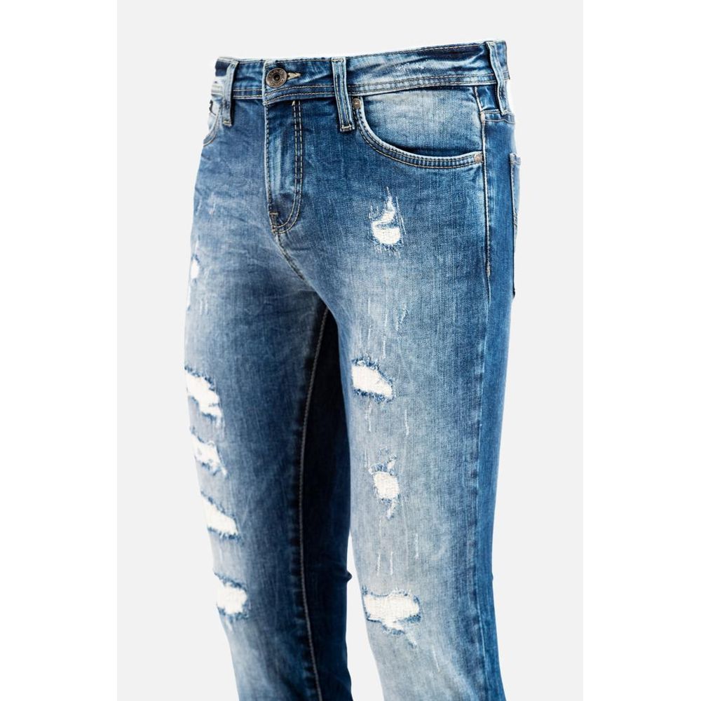 Gas Blue Cotton Jeans Denim