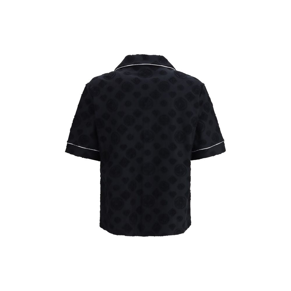 Casablanca Black Cotton Shortsleeve Shirt