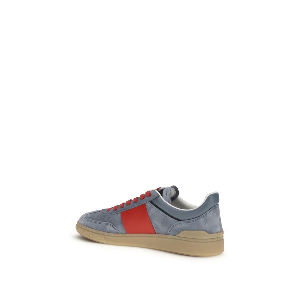 Valentino Garavani Multicolor Calf Leather Bos Taurus Low Top Sneakers - Luxe Marca