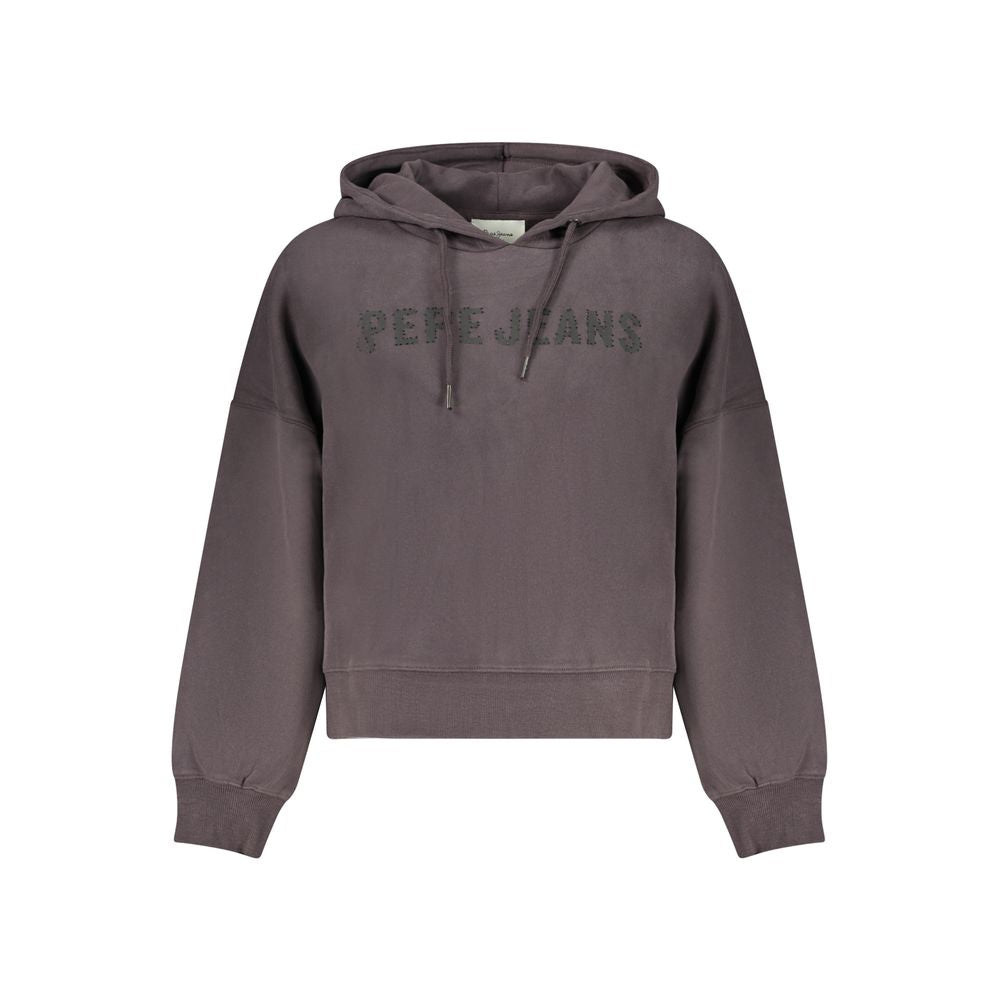 Pepe Jeans Black Cotton Sweatshirt