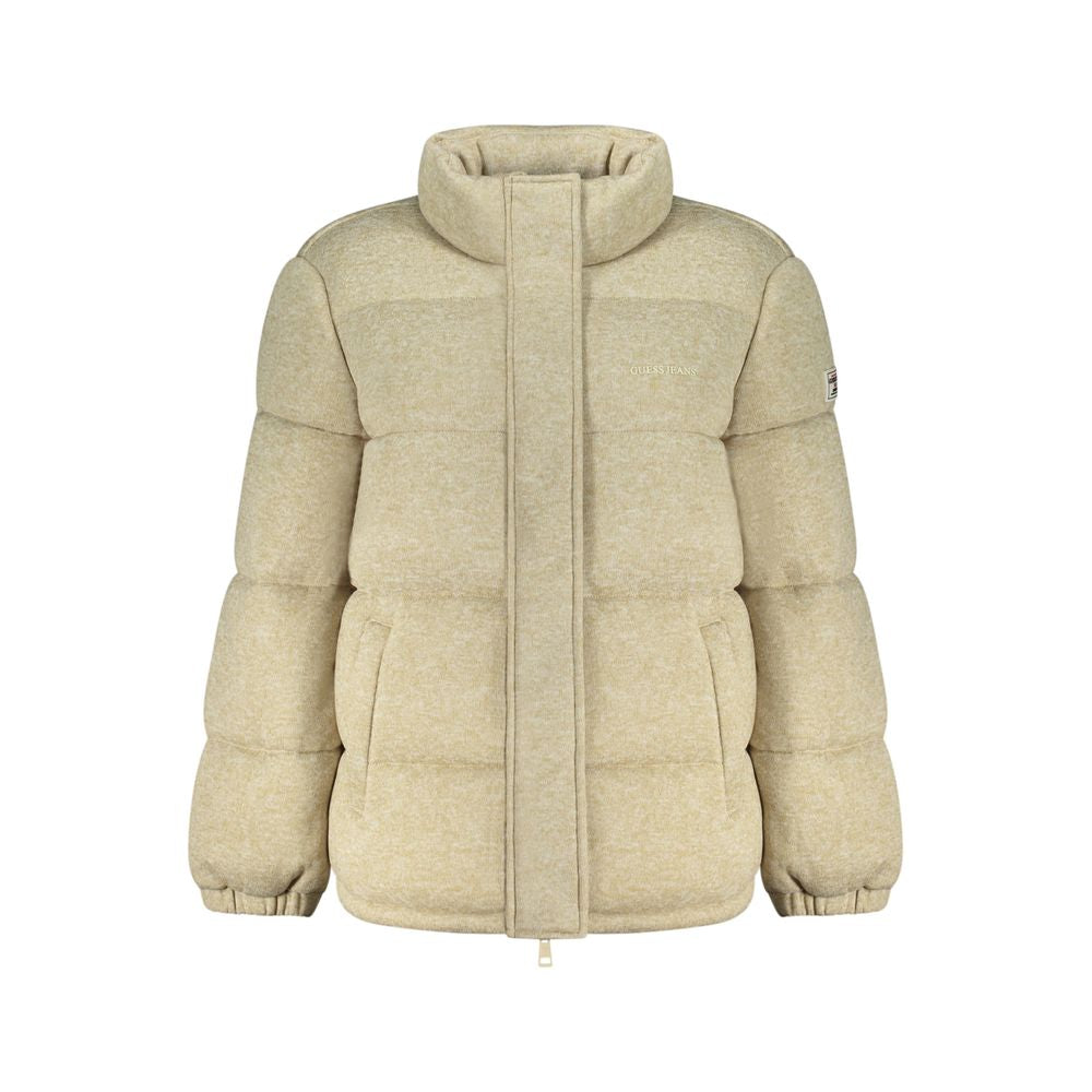 Guess Jeans Beige Polyester Coat