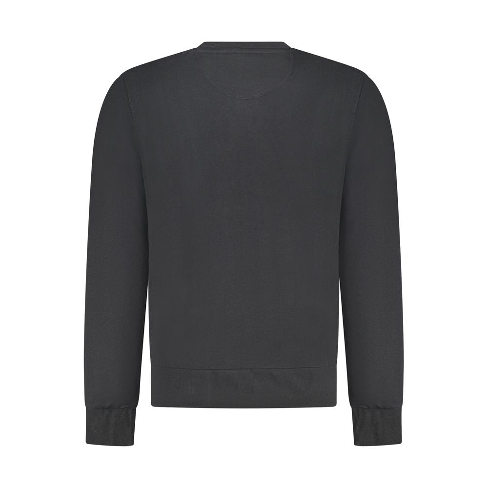 North Sails Black Cotton Men Sweatshirt