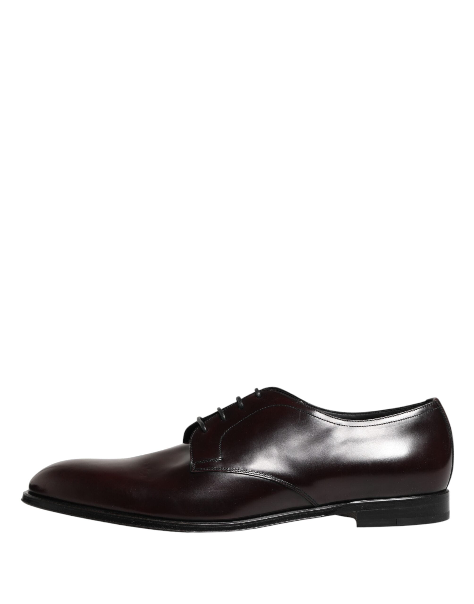 Dolce & Gabbana Black Lace Up Leather Dress Derby Men Shoes - Luxe Marca