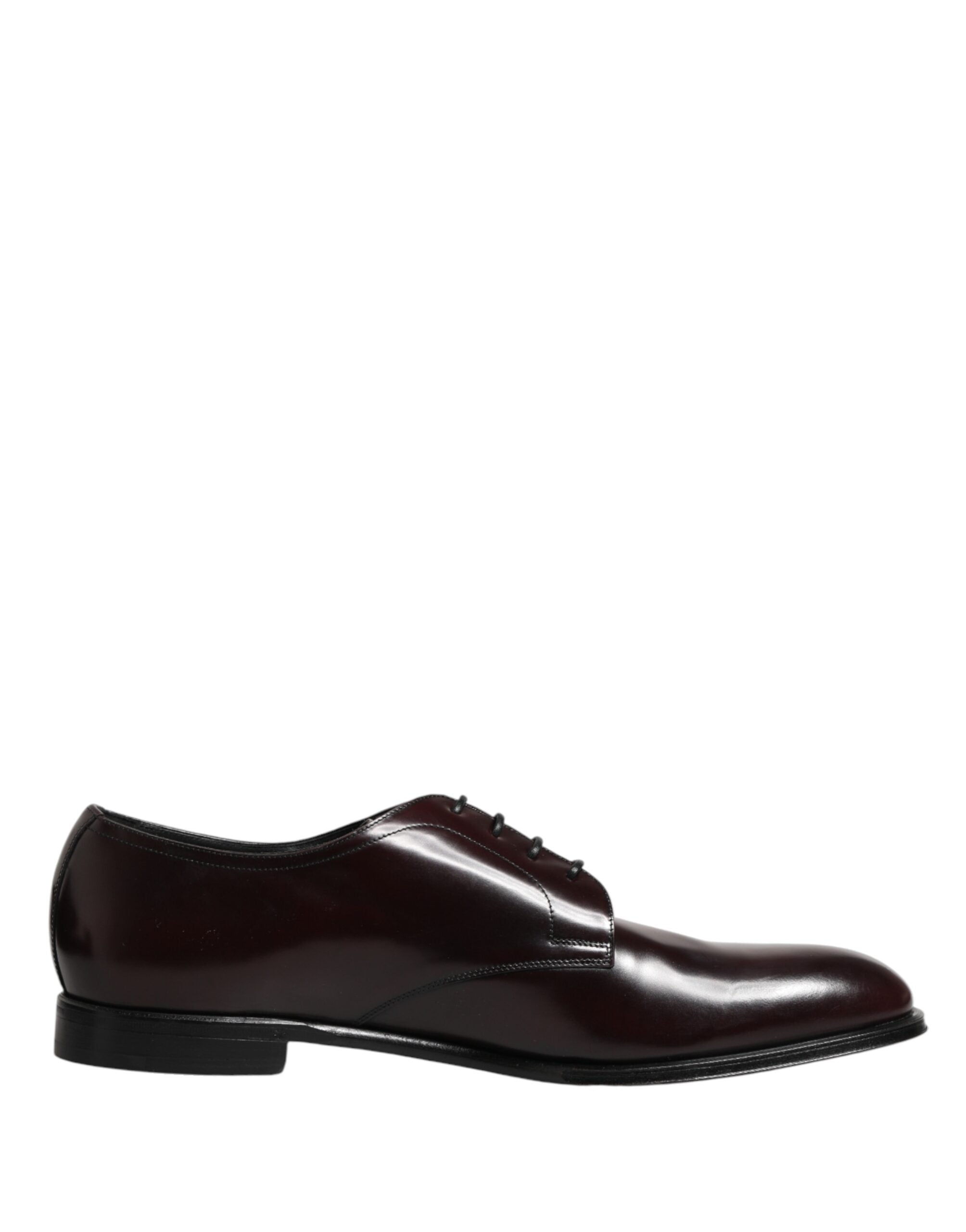 Dolce & Gabbana Black Lace Up Leather Dress Derby Men Shoes - Luxe Marca