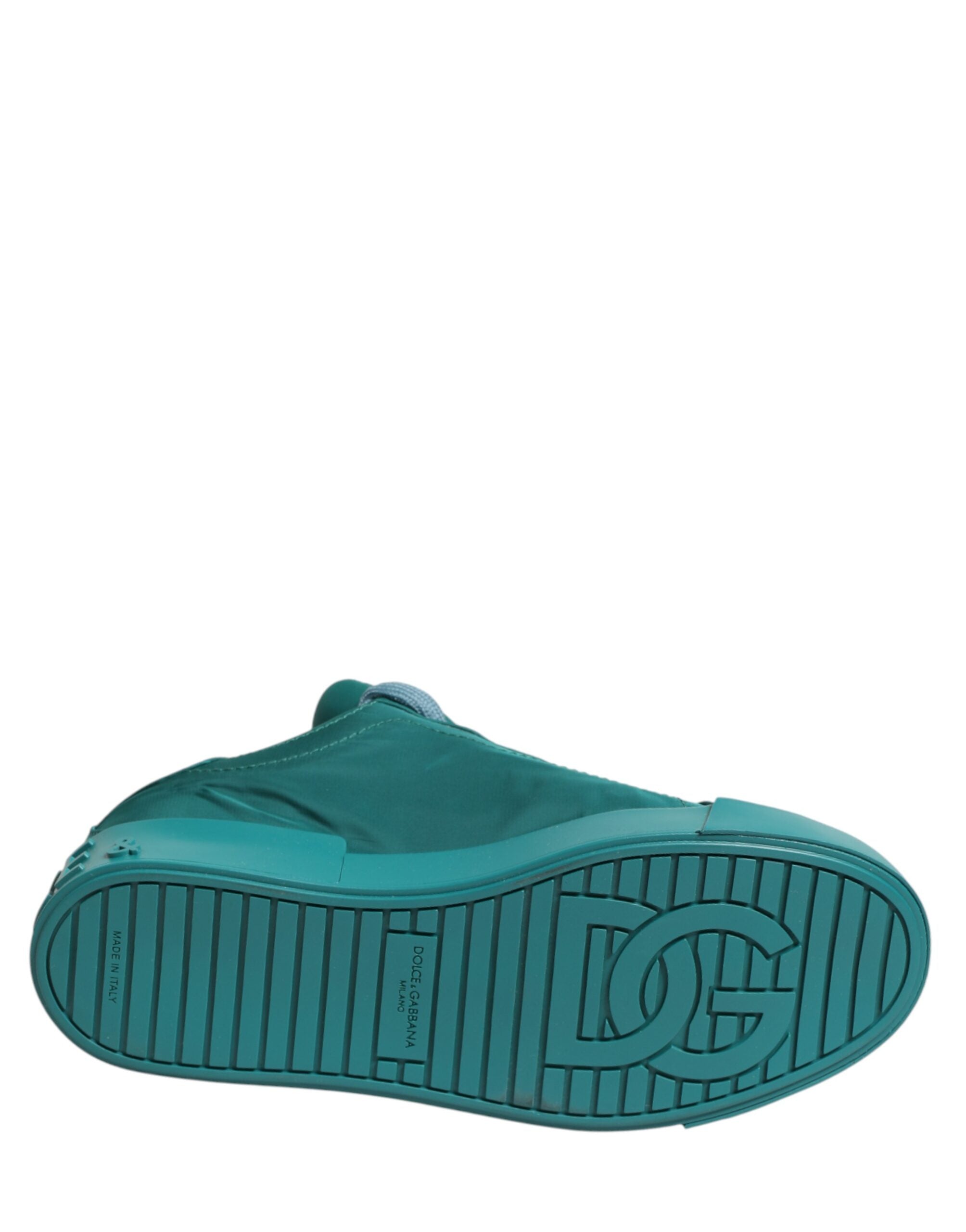 Dolce & Gabbana Teal Portofino Men Low Top Sneakers Shoes - Luxe Marca