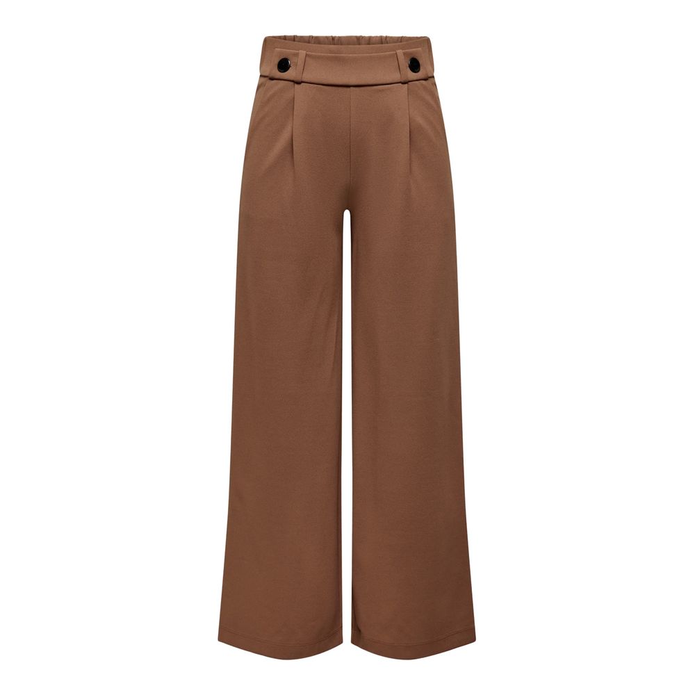 Jacqueline De Yong Brown Viscose Casual Pants